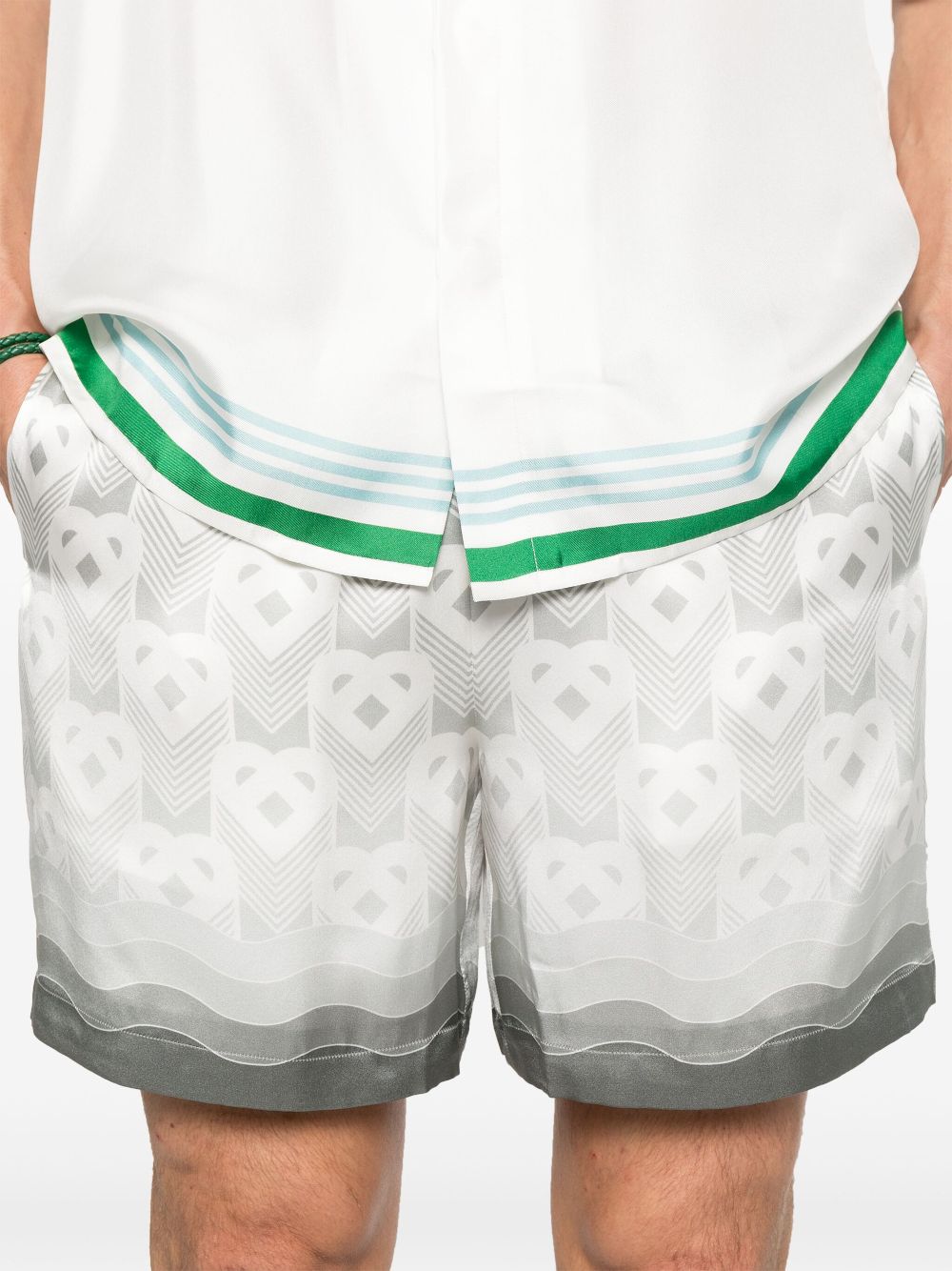SHORTS CASABLANCA SEDA MONOGRAMA