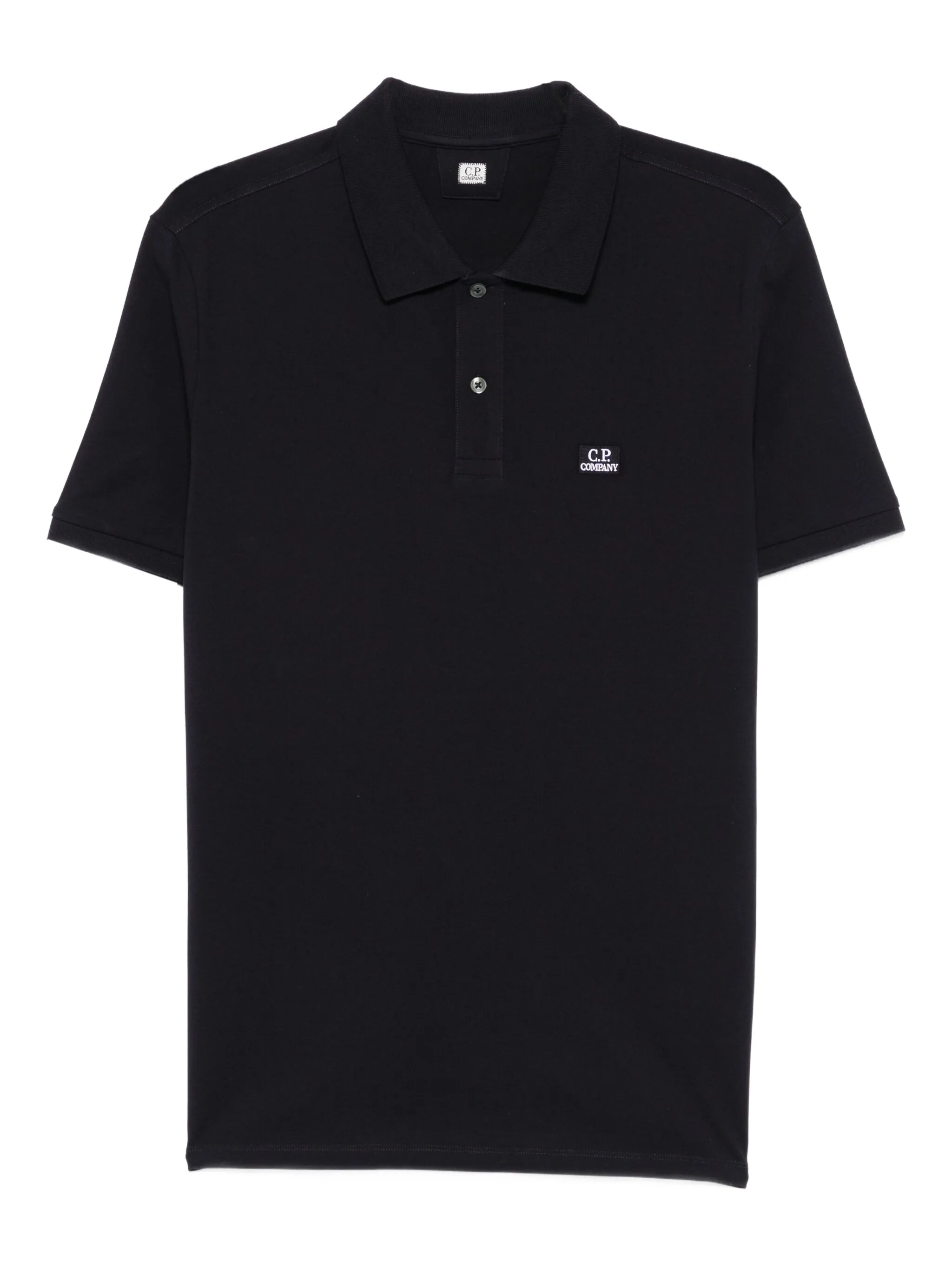 C.P. COMPANY LOGO-PATCH POLO SHIRT
