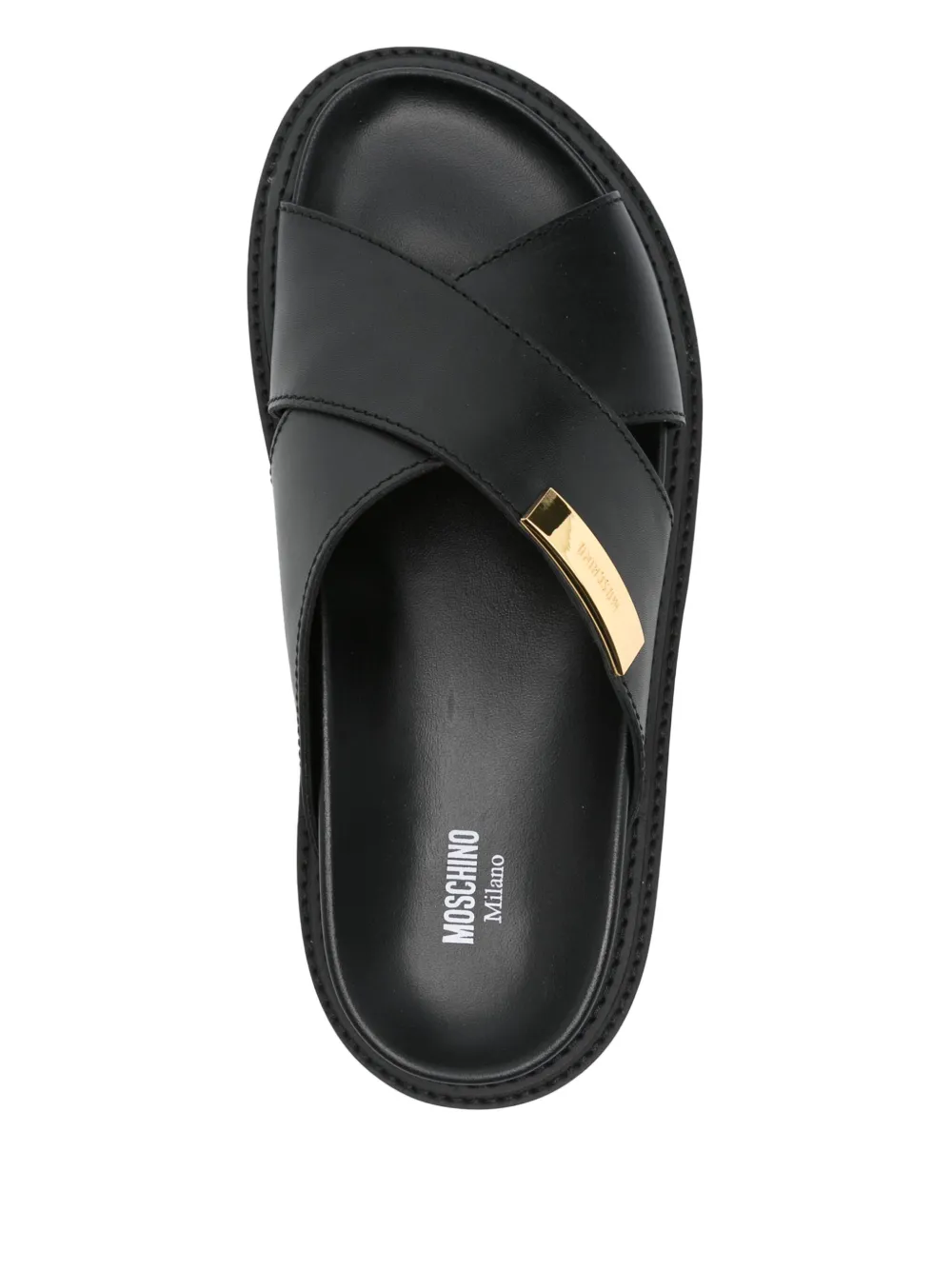 CHANCLAS MOSCHINO PIEL