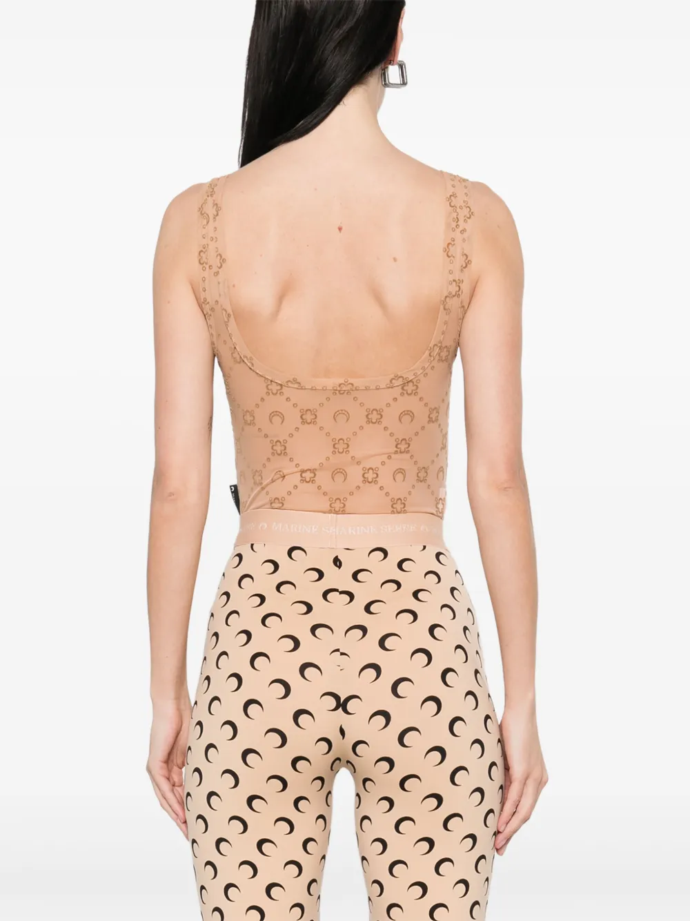 BODY MARINE SERRE MESH FLOCKED