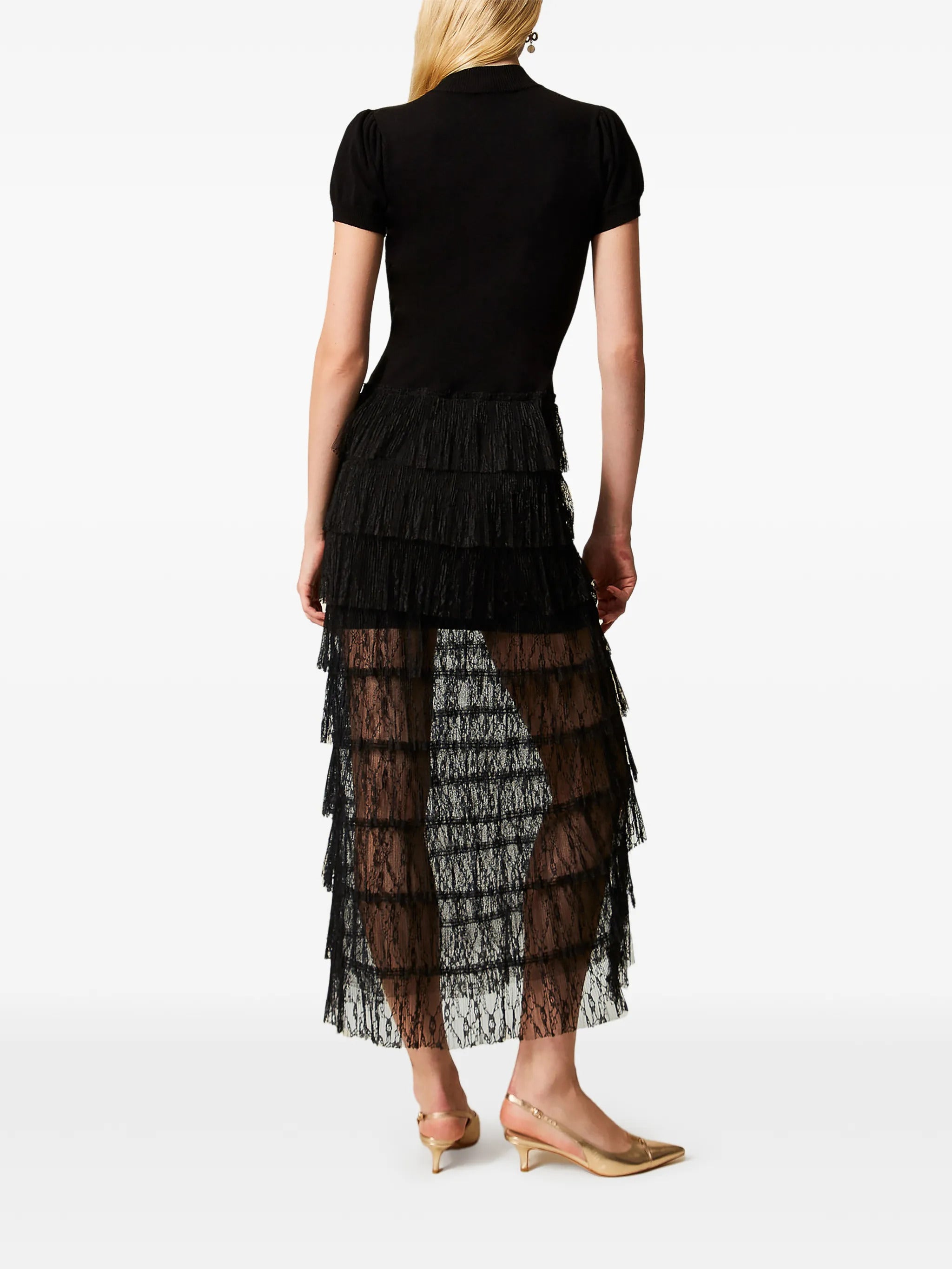 VESTIDO TWINSET PLUMETIS LACE
