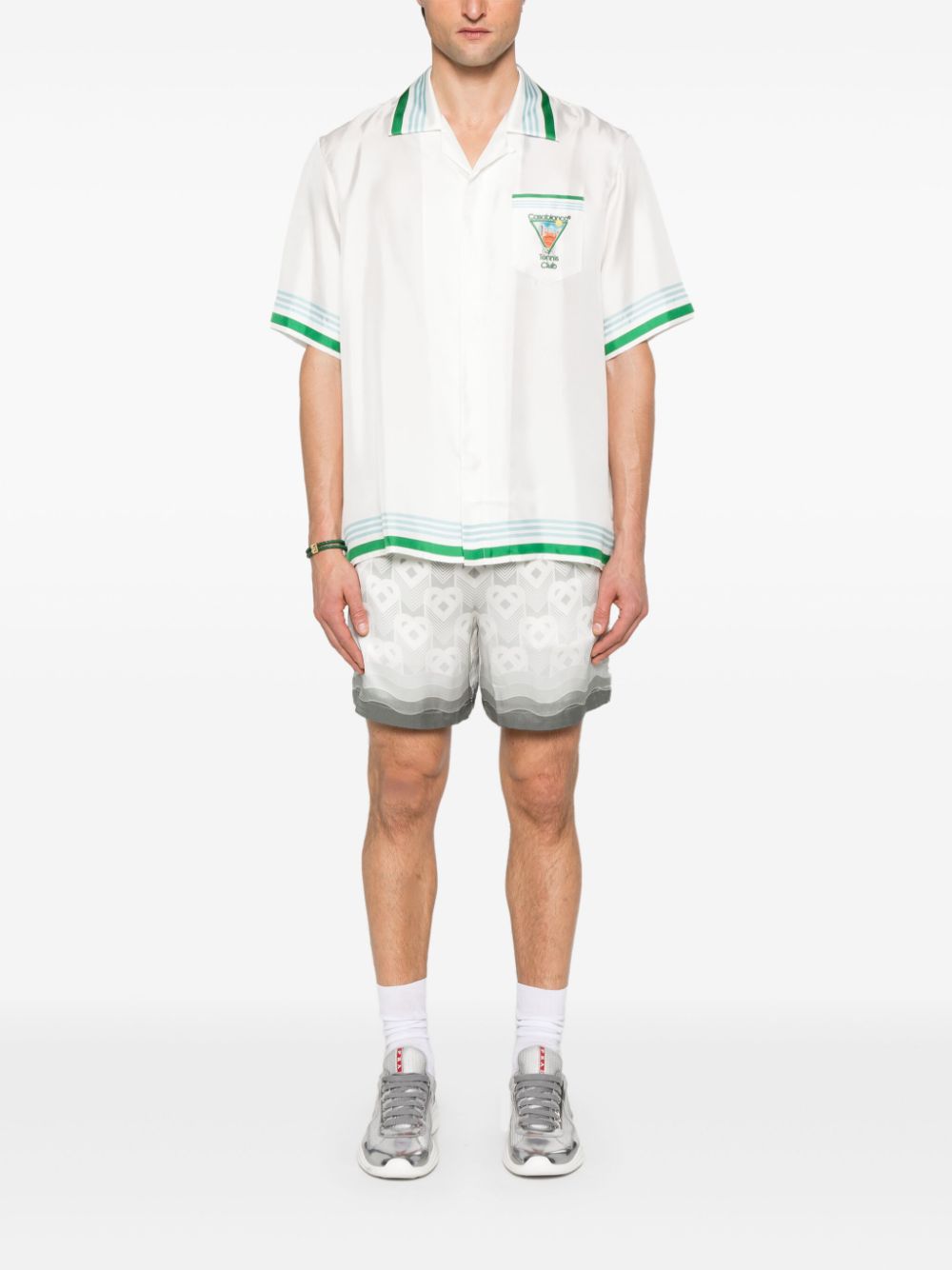 SHORTS CASABLANCA SEDA MONOGRAMA