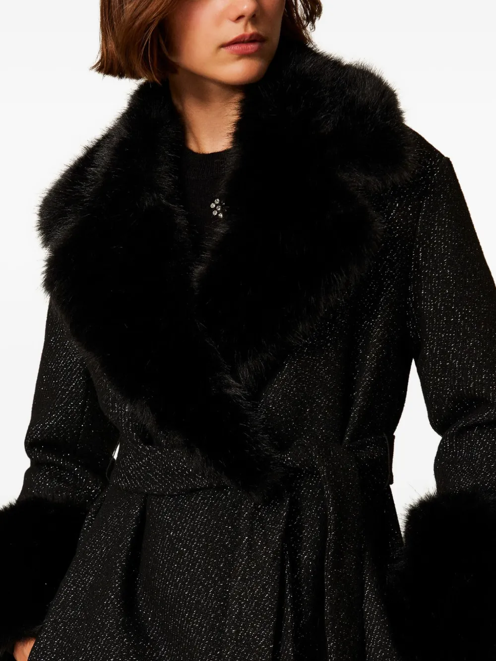 ABRIGO TWINSET NEGRO