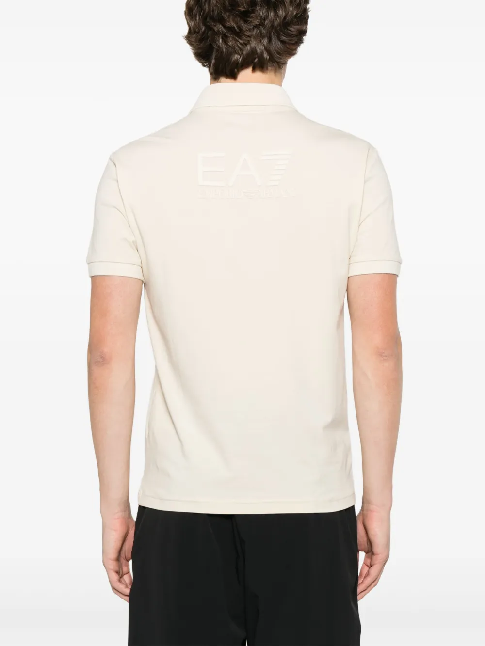 POLO EA7 LOGO EN RELIEVE