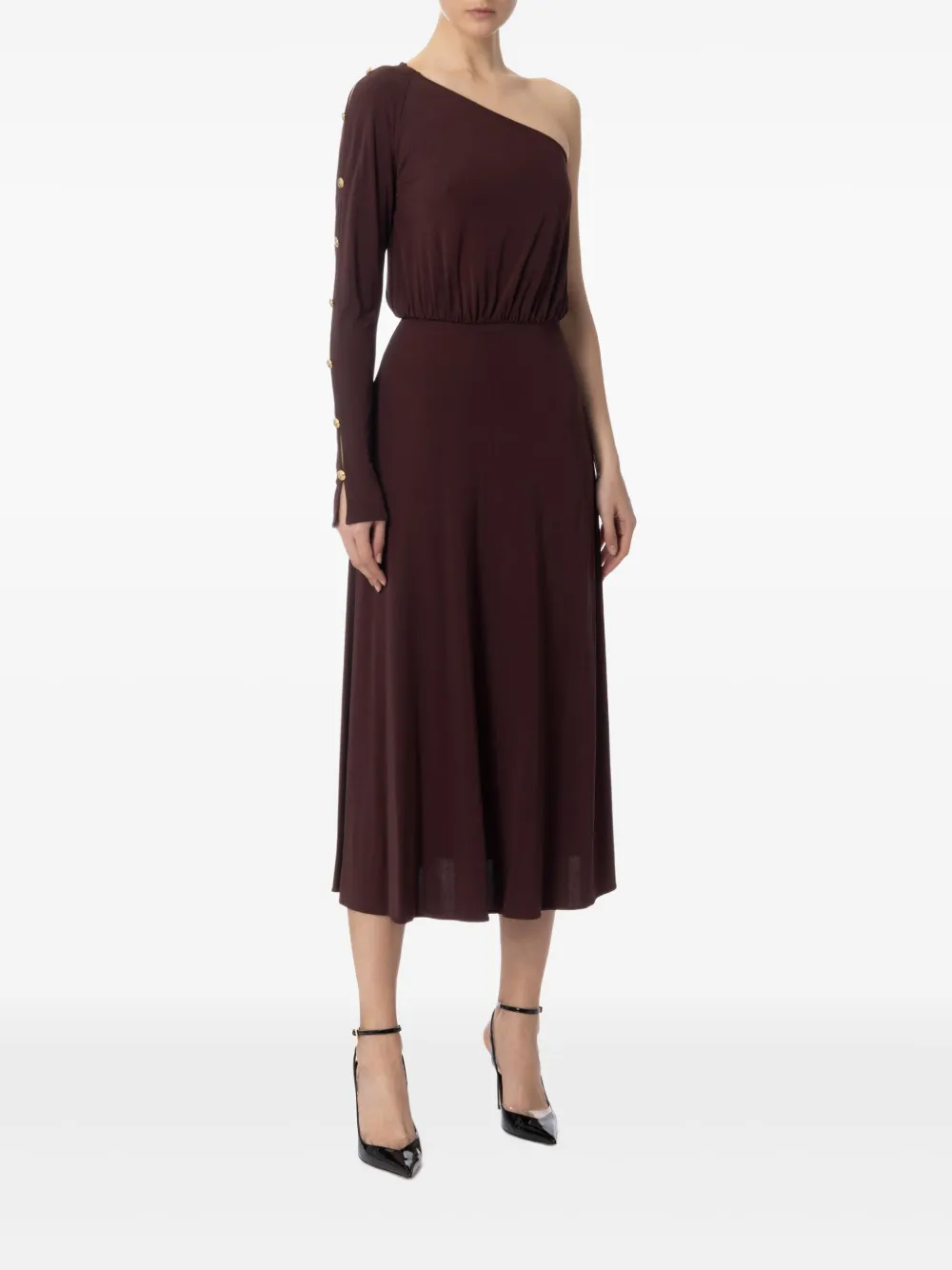 VESTIDO ELISABETTA FRANCHI UN HOMBRO