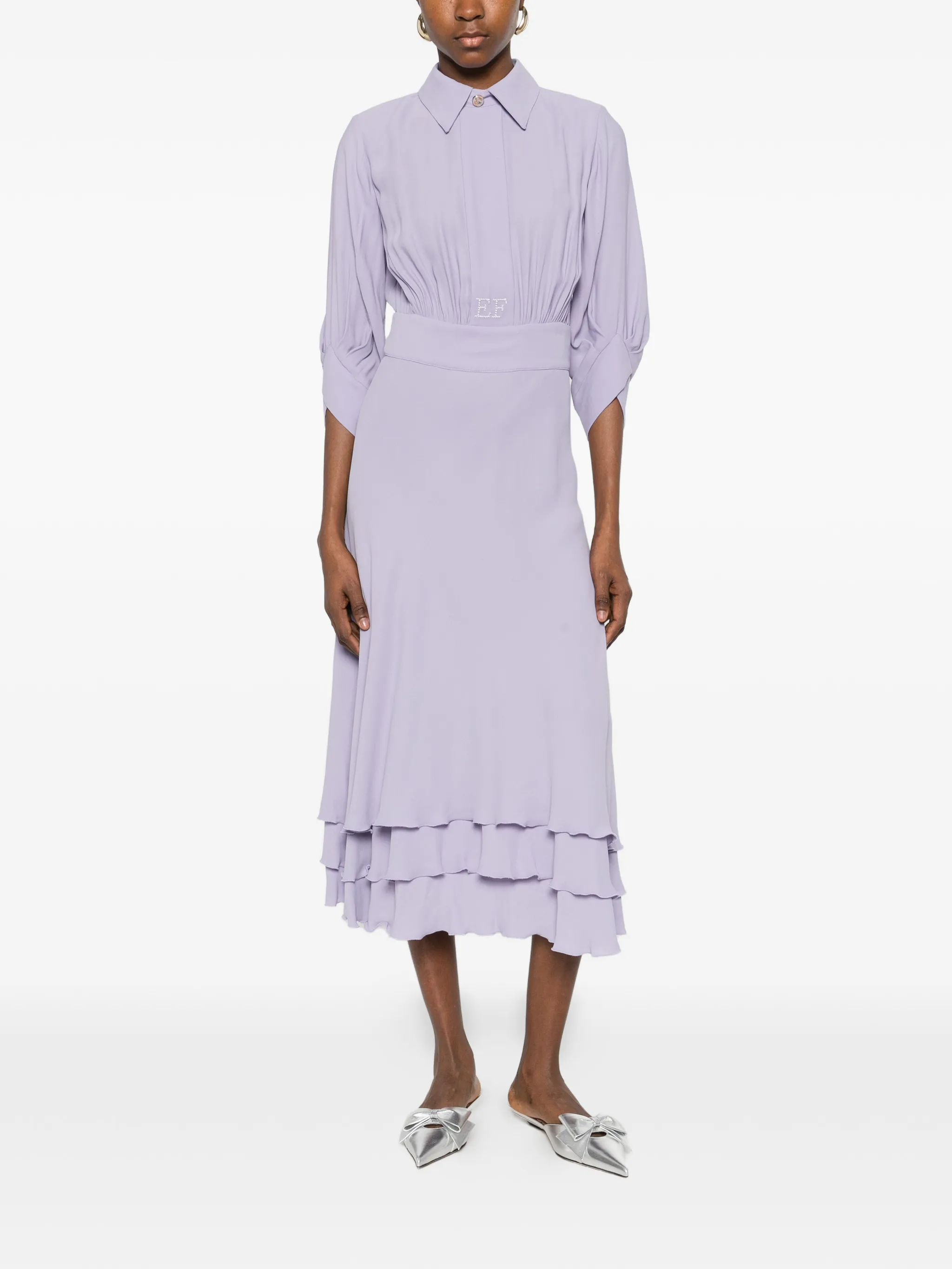 VESTIDO ELISABETTA FRANCHI CON CINTURÓN
