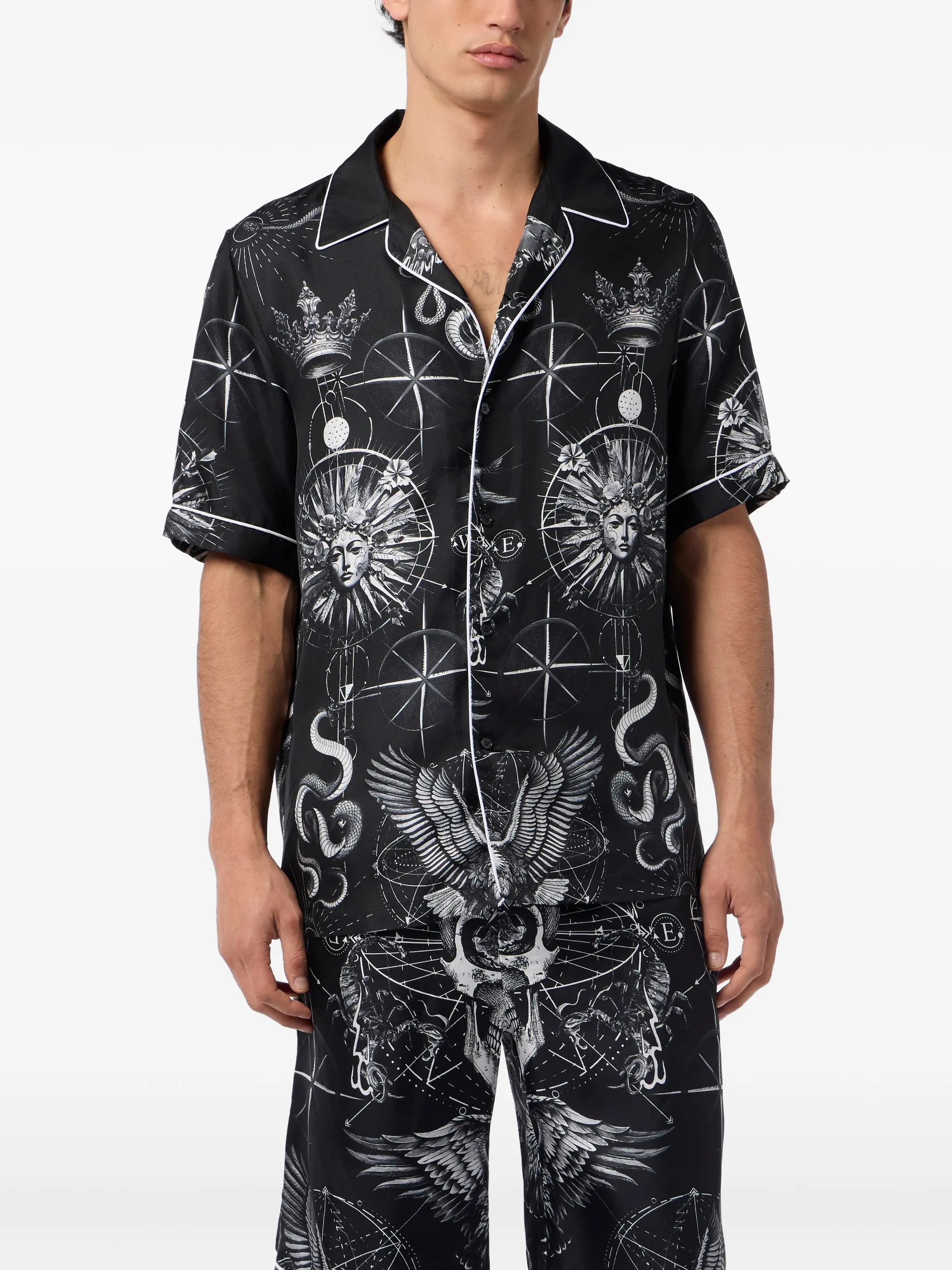 CAMISA PHILIPP PLEIN ESTAMPADA