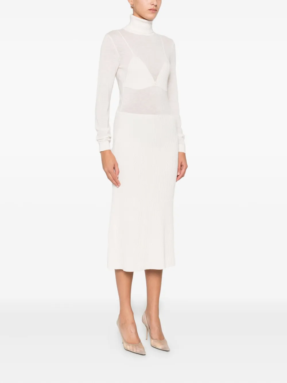 VESTIDO ELISABETTA FRANCHI CUELLO ALTO