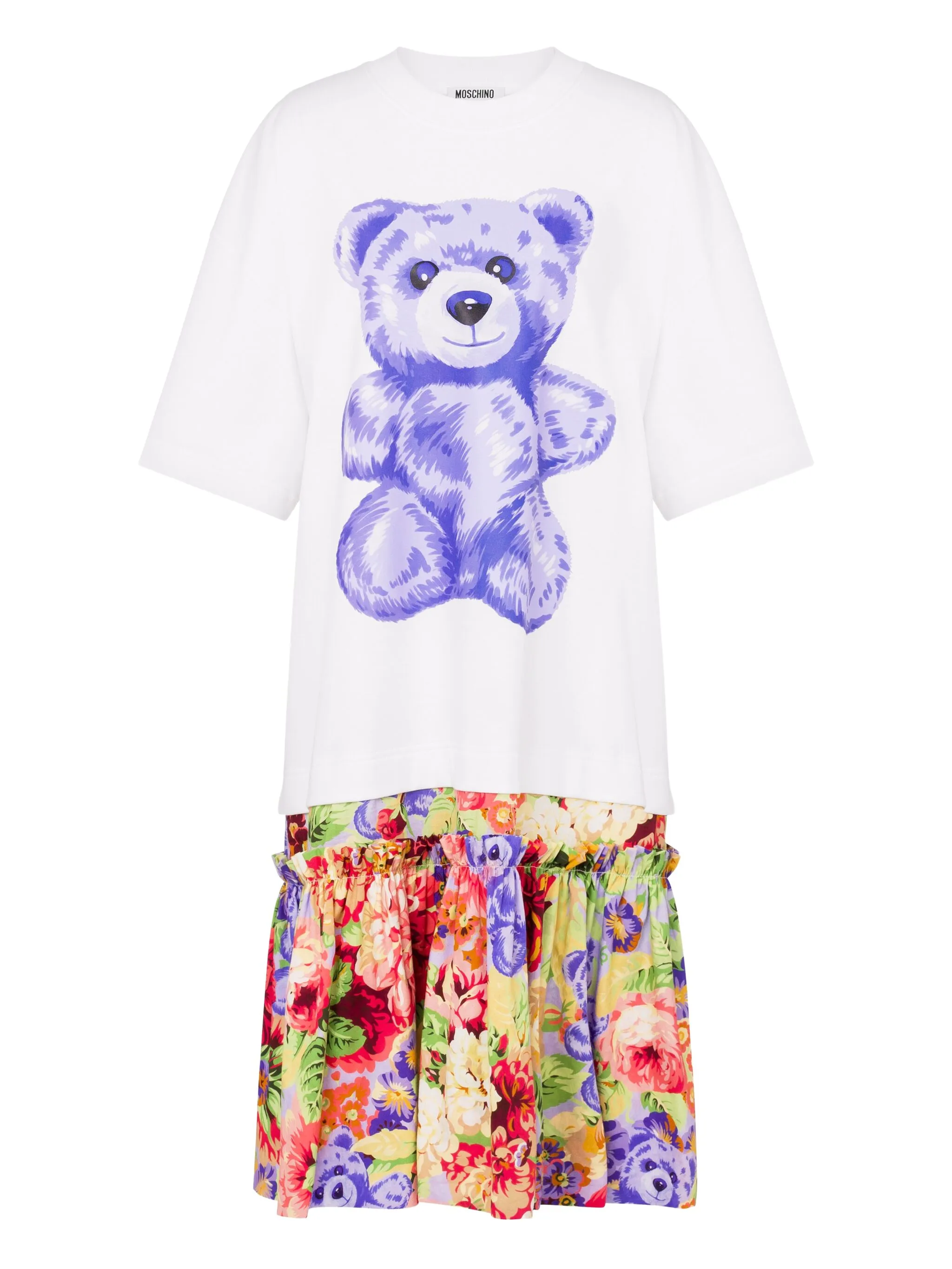 VESTIDO MOSCHINO TEDDY BEAR FLORAL