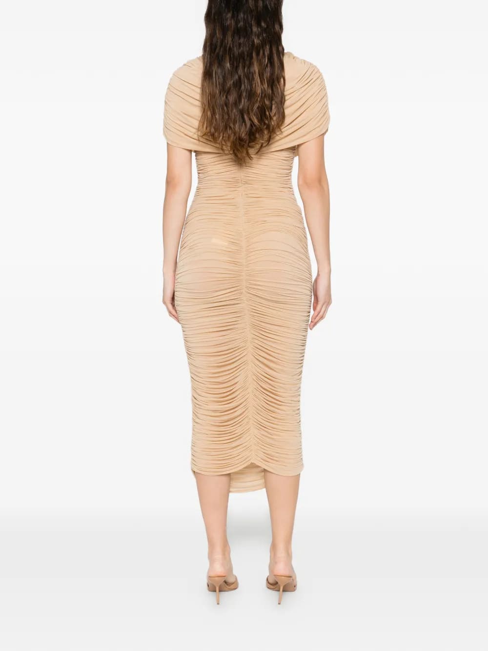 VESTIDO MAGDA BUTRYM CAPE-EFFECT DRAPED