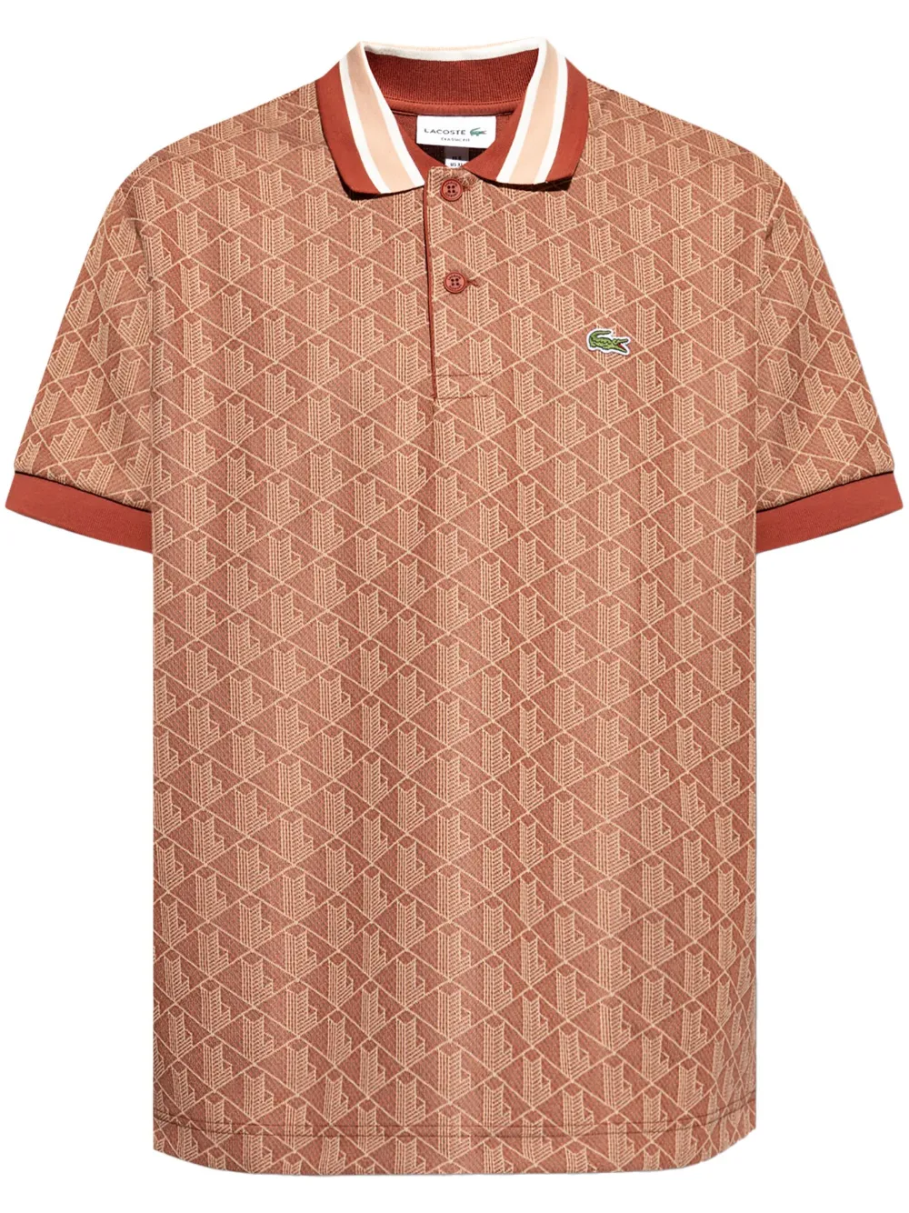 POLO LACOSTE MONOGRAMA JACQUARD