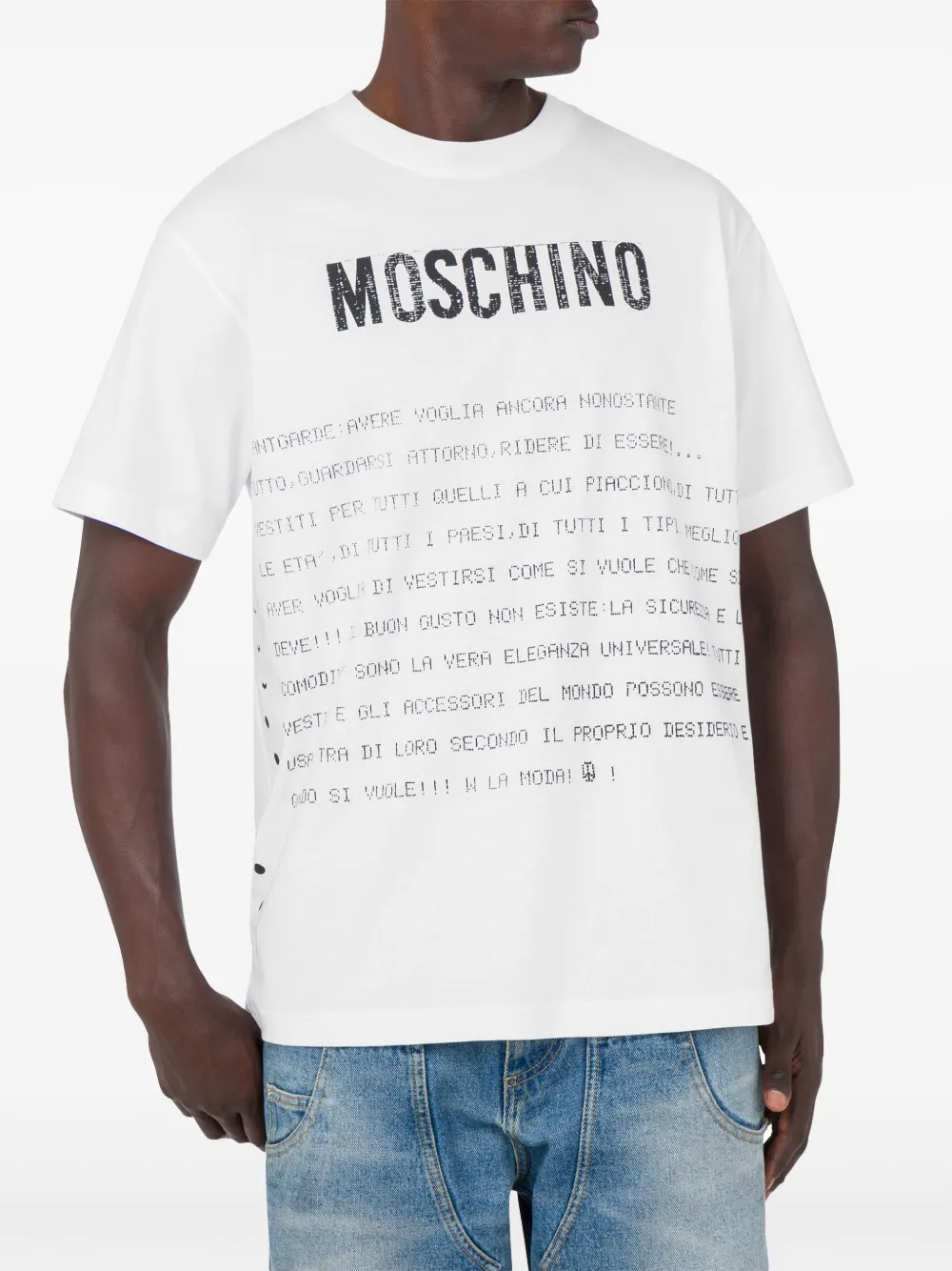 CAMISETA MOSCHINO SLOGAN