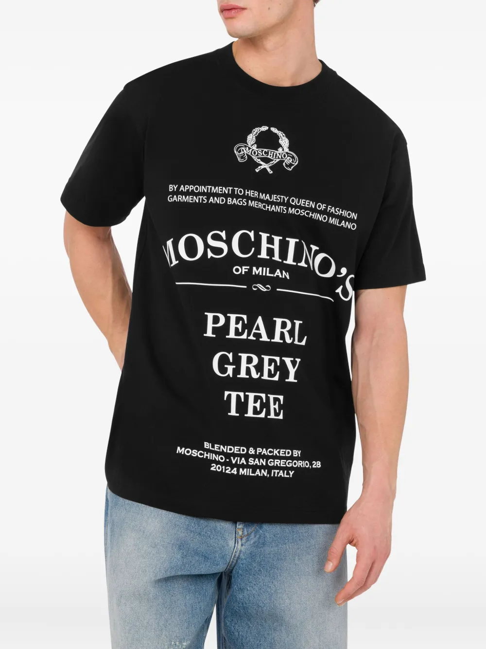 CAMISETA MOSCHINO TEXTO