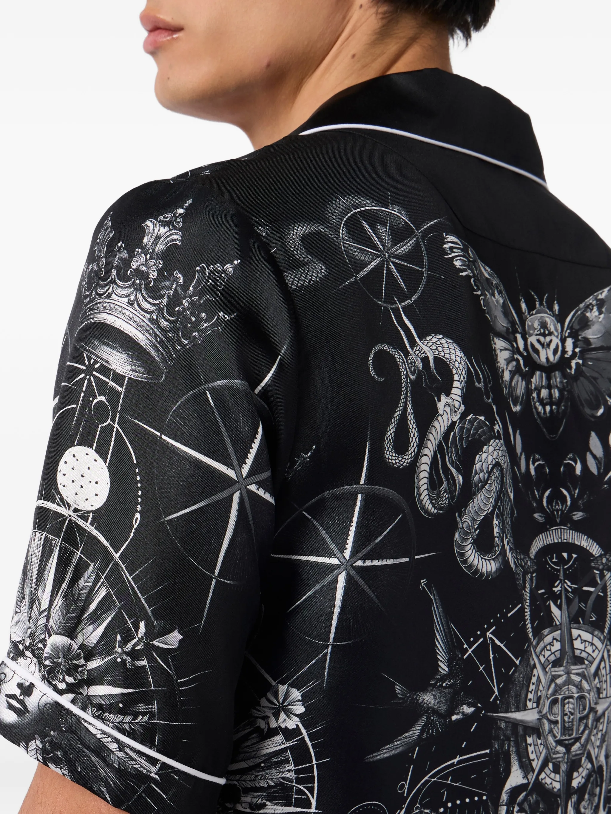 CAMISA PHILIPP PLEIN ESTAMPADA