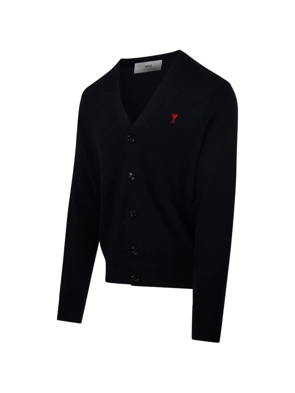 CARDIGAN AMI PARIS LOGO