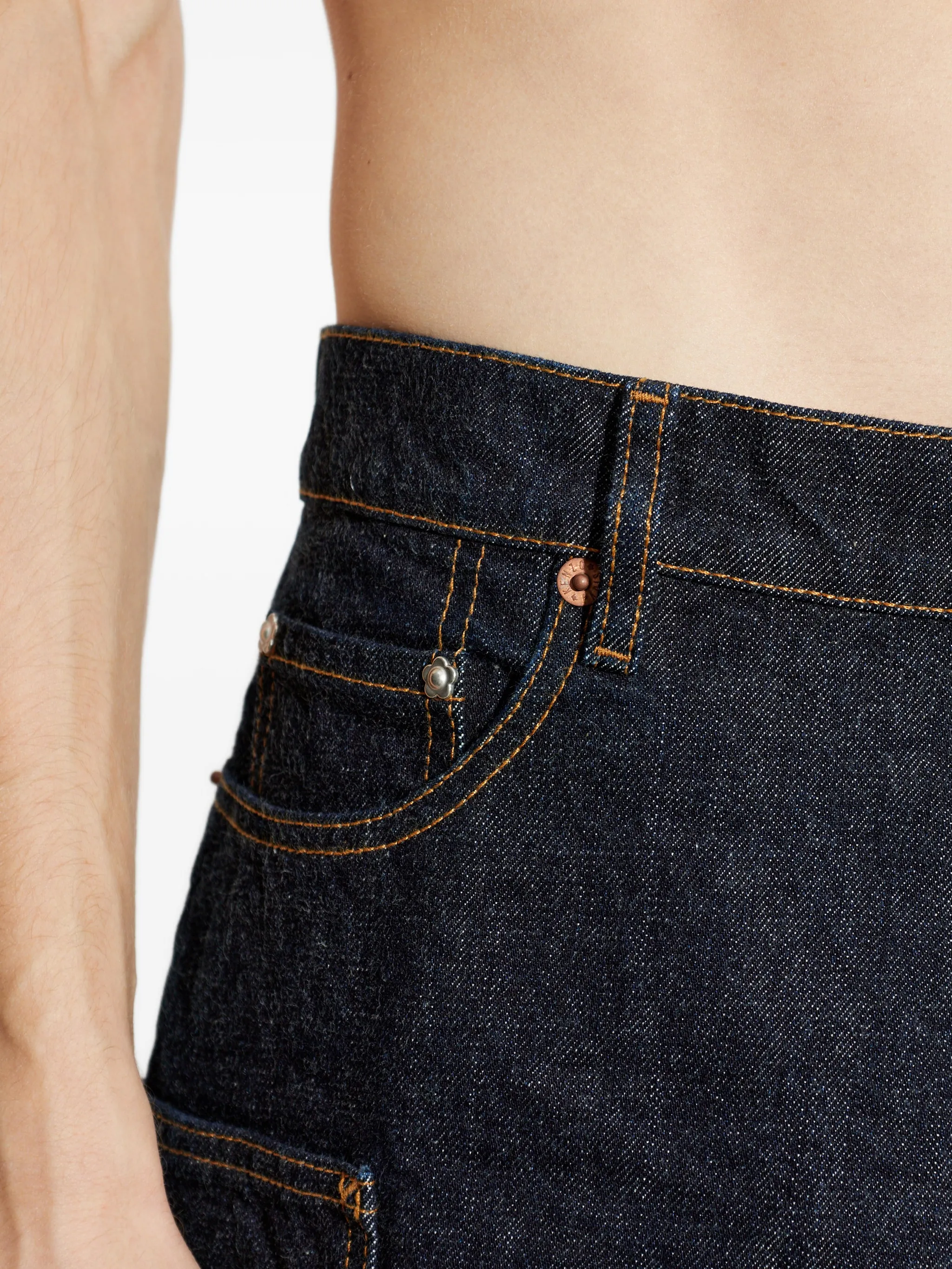 SHORTS KENZO CARGO-STYLE DENIM