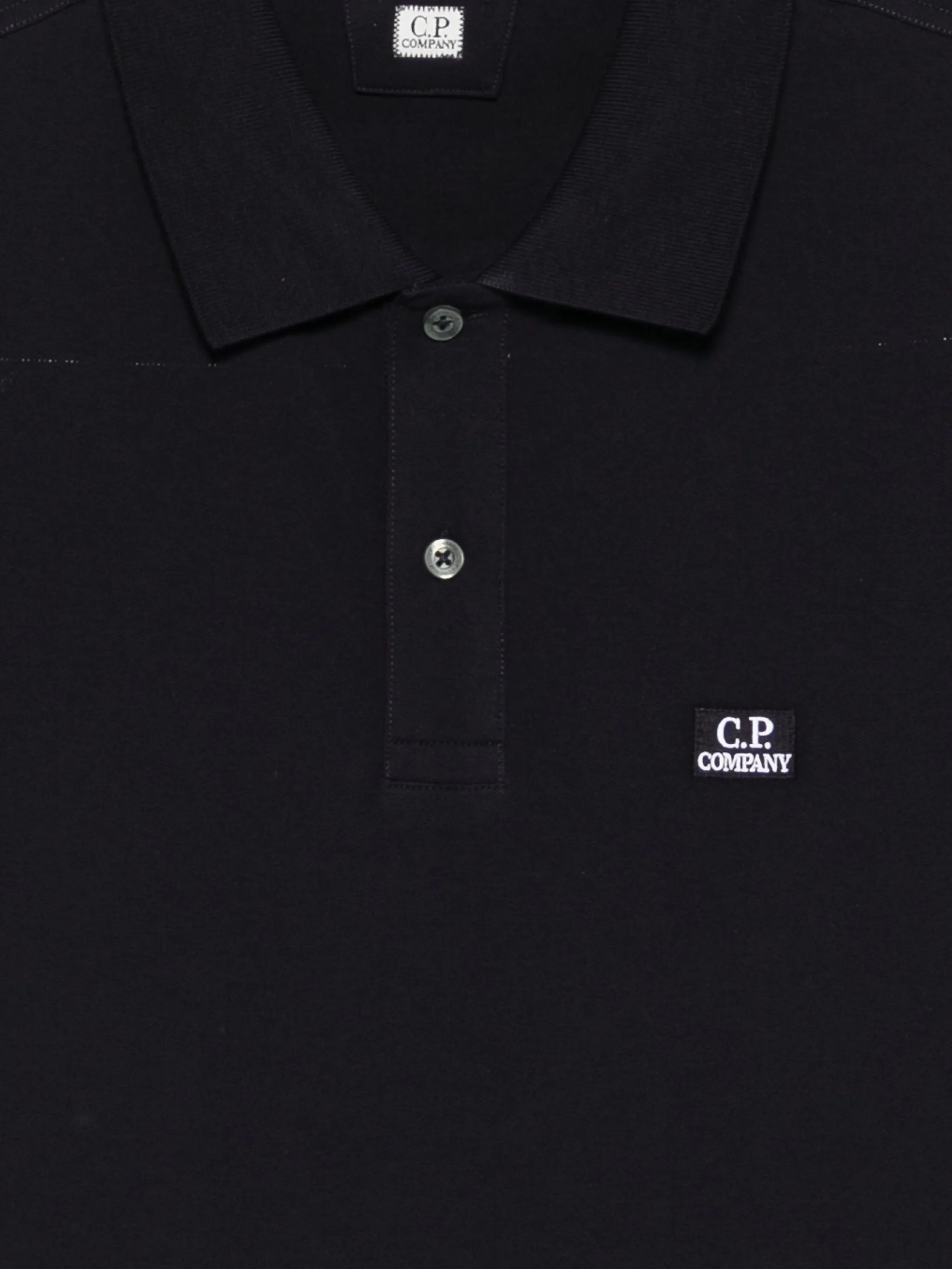 C.P. COMPANY LOGO-PATCH POLO SHIRT