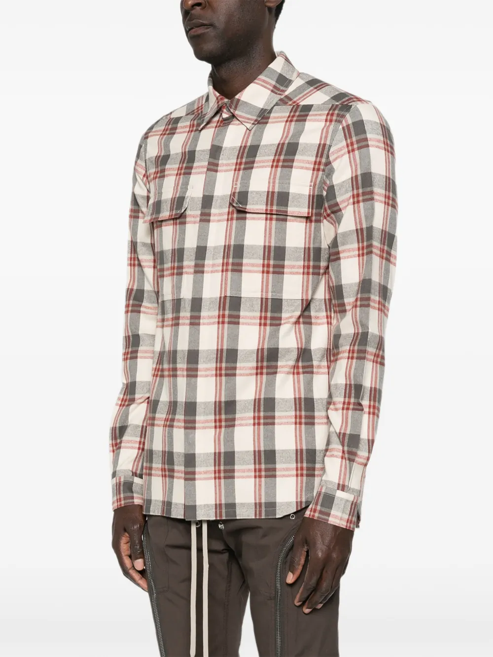 CAMISA RICK OWENS FLANELA