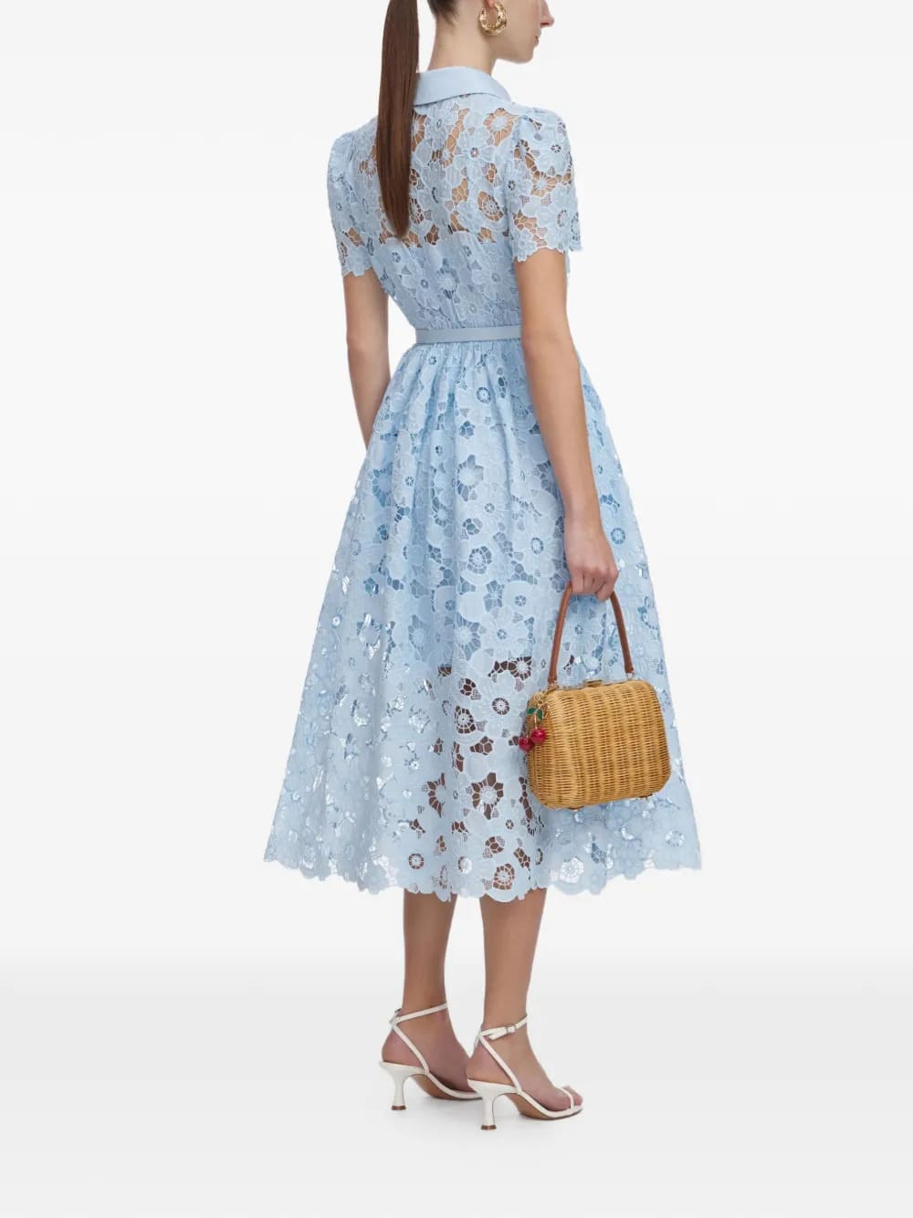 VESTIDO SELF-PORTRAIT BELTED MIDI