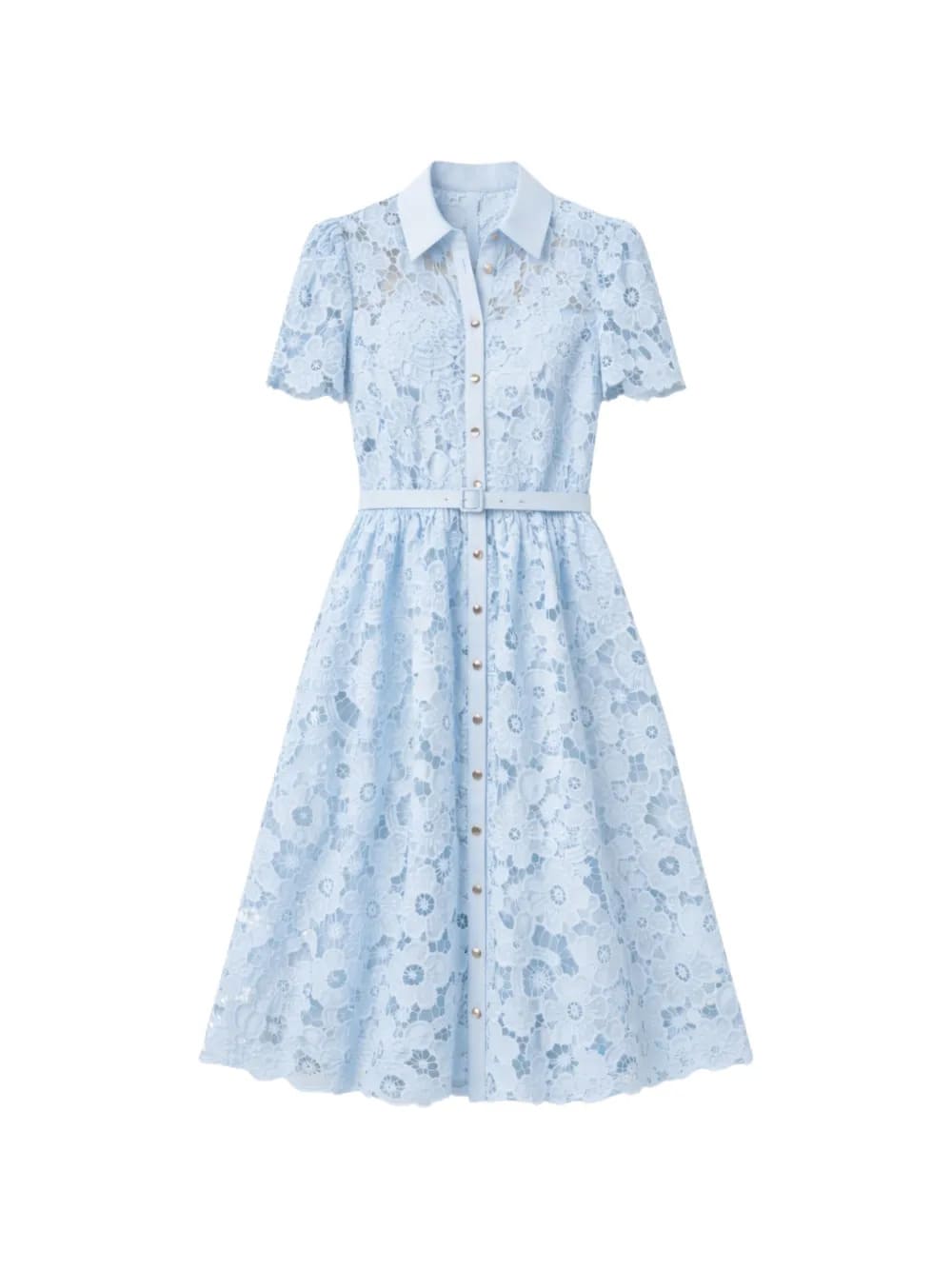 VESTIDO SELF-PORTRAIT BELTED MIDI