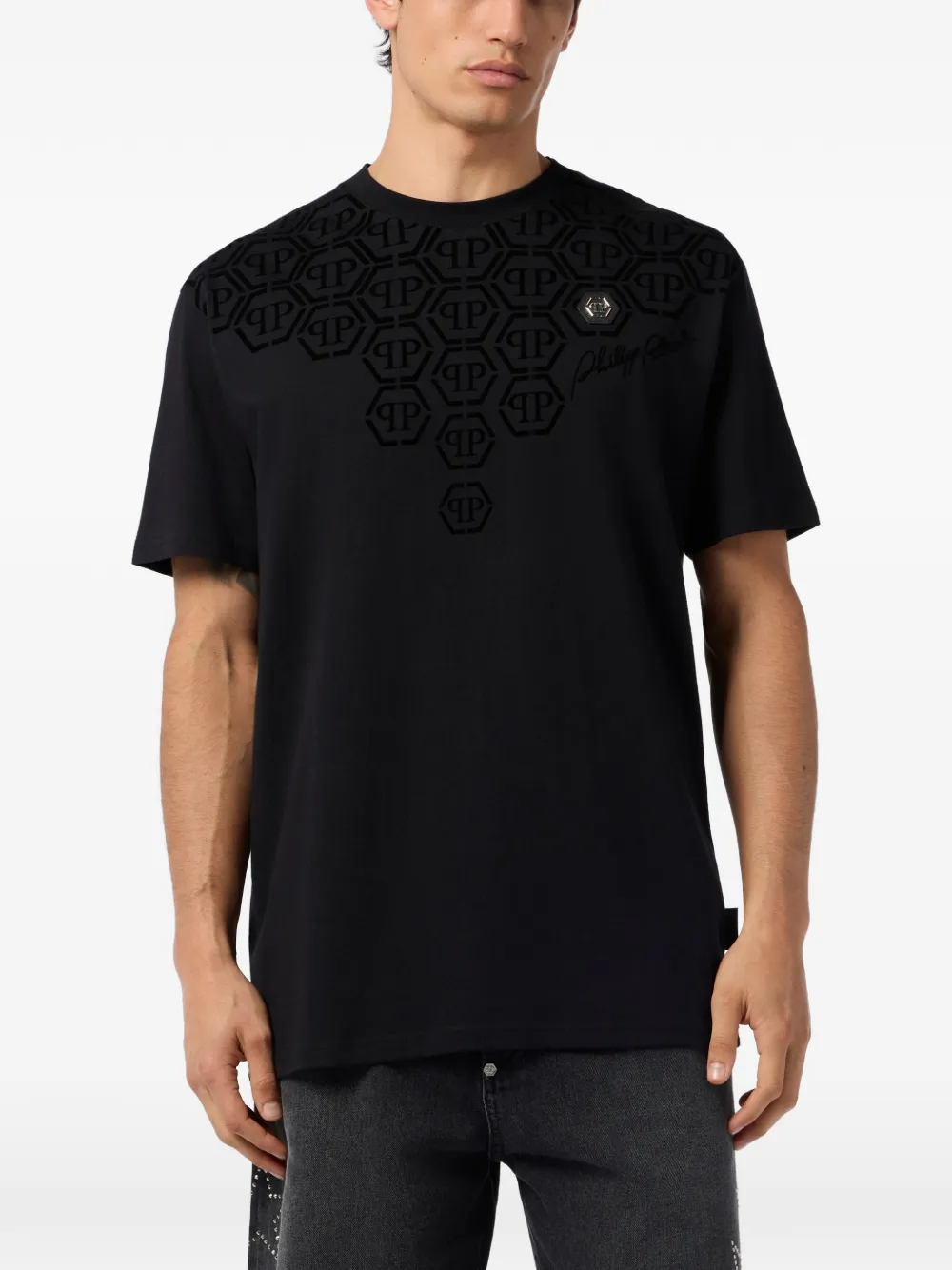 CAMISETA PHILIPP PLEIN MONOGRAMA