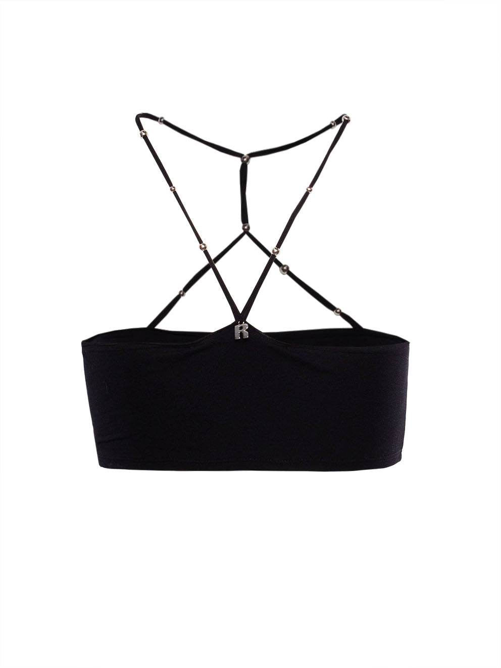 ROTATE HALTERNECK JERSEY CROPPED TOP