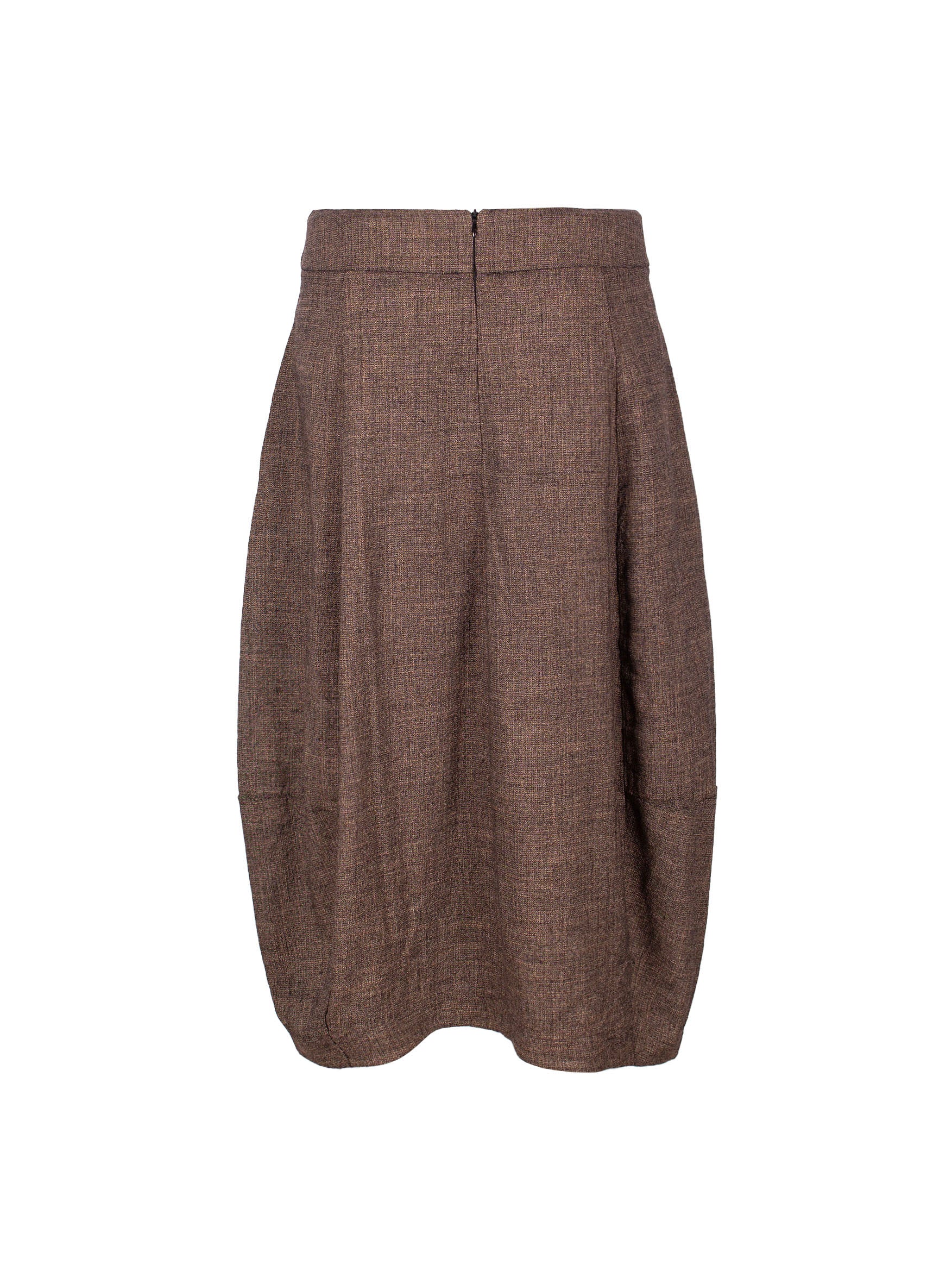 TRANSIT MÉLANGE-EFFECT PLEATED MIDI SKIRT