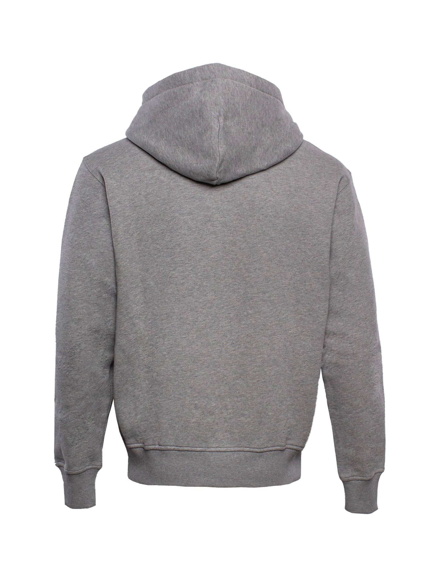 VERSACE JEANS COUTURE LOGO-EMBOSSED MÉLANGE-EFFECT HOODIE
