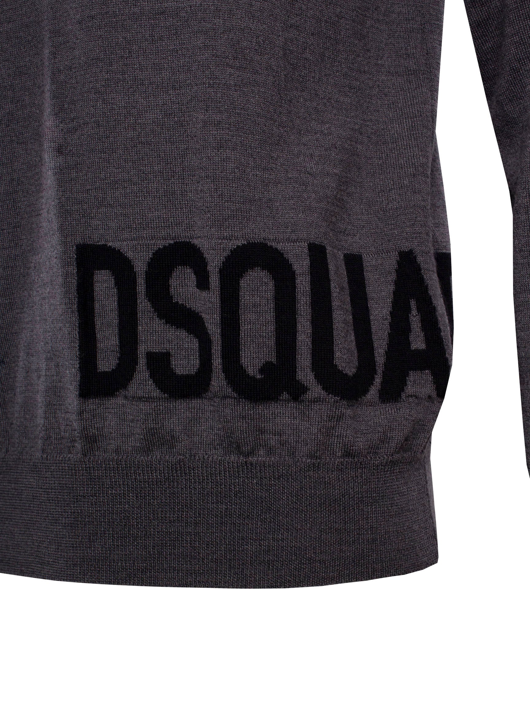 <tc>SUÉTER DSQUARED2 DE CUELLO REDONDO CON INTARSIA Y LOGO</tc>
