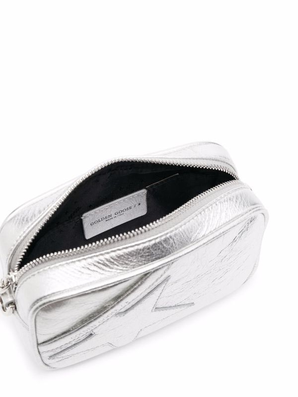 GOLDEN GOOSE MINI STAR METALLIC CROSSBODY BAG