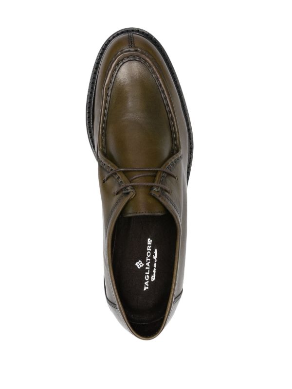 TAGLIATORE LEATHER DERBY SHOES