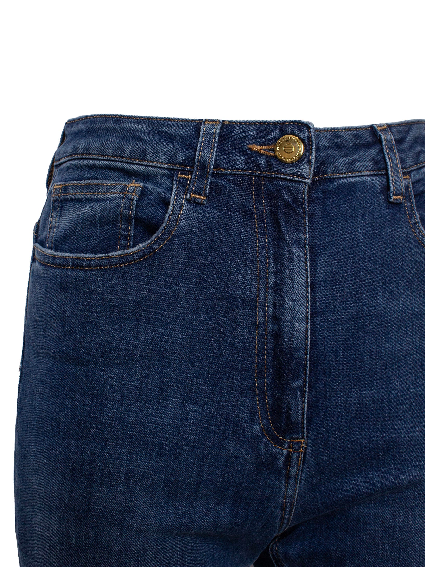 ELISABETTA FRANCHI FLARED HIGH-WAISTED JEANS