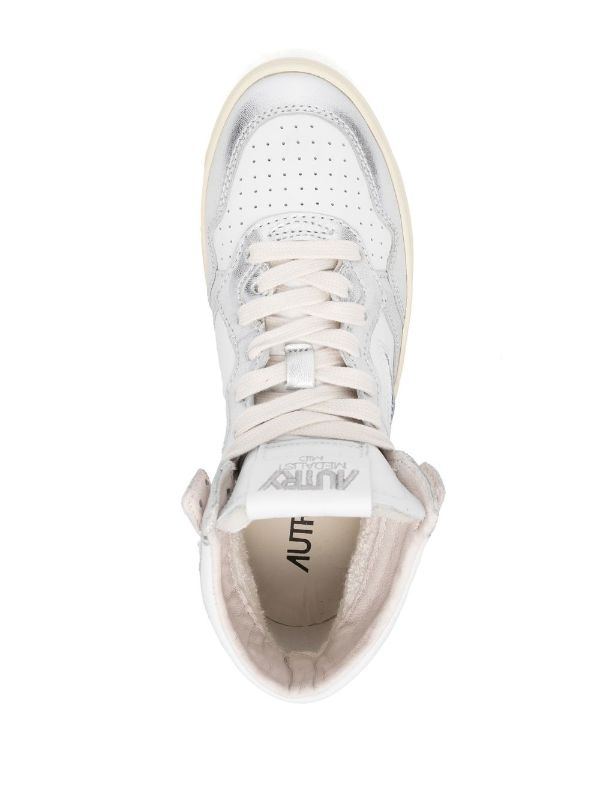 AUTRY LOGO-PATCH LACE-UP SNEAKERS