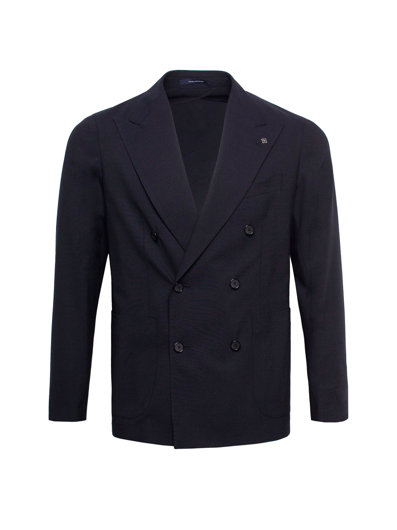 TAGLIATORE FITTED DOUBLE-BREASTED TWO-PIECE SUIT