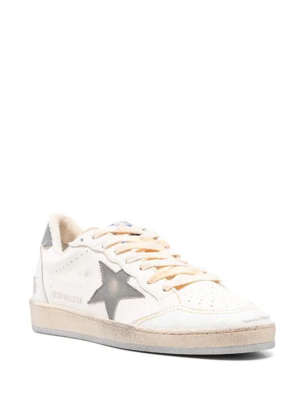 GOLDEN GOOSE BALL STAR LEATHER SNEAKERS