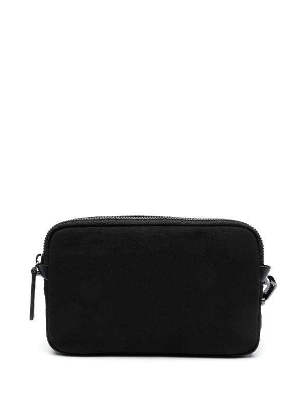 EMPORIO ARMANI LOGO-PATCH ZIPPED WASH BAG