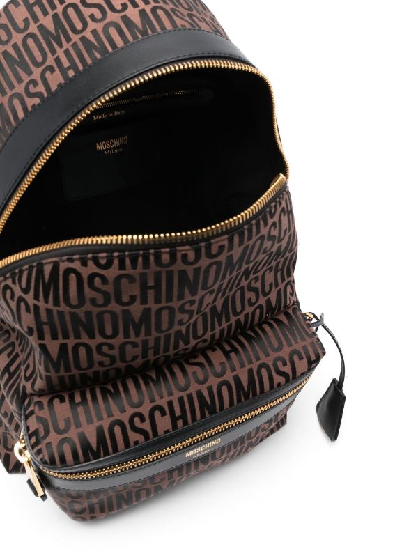 MOSCHINO LOGO-PRINT BACKPACK
