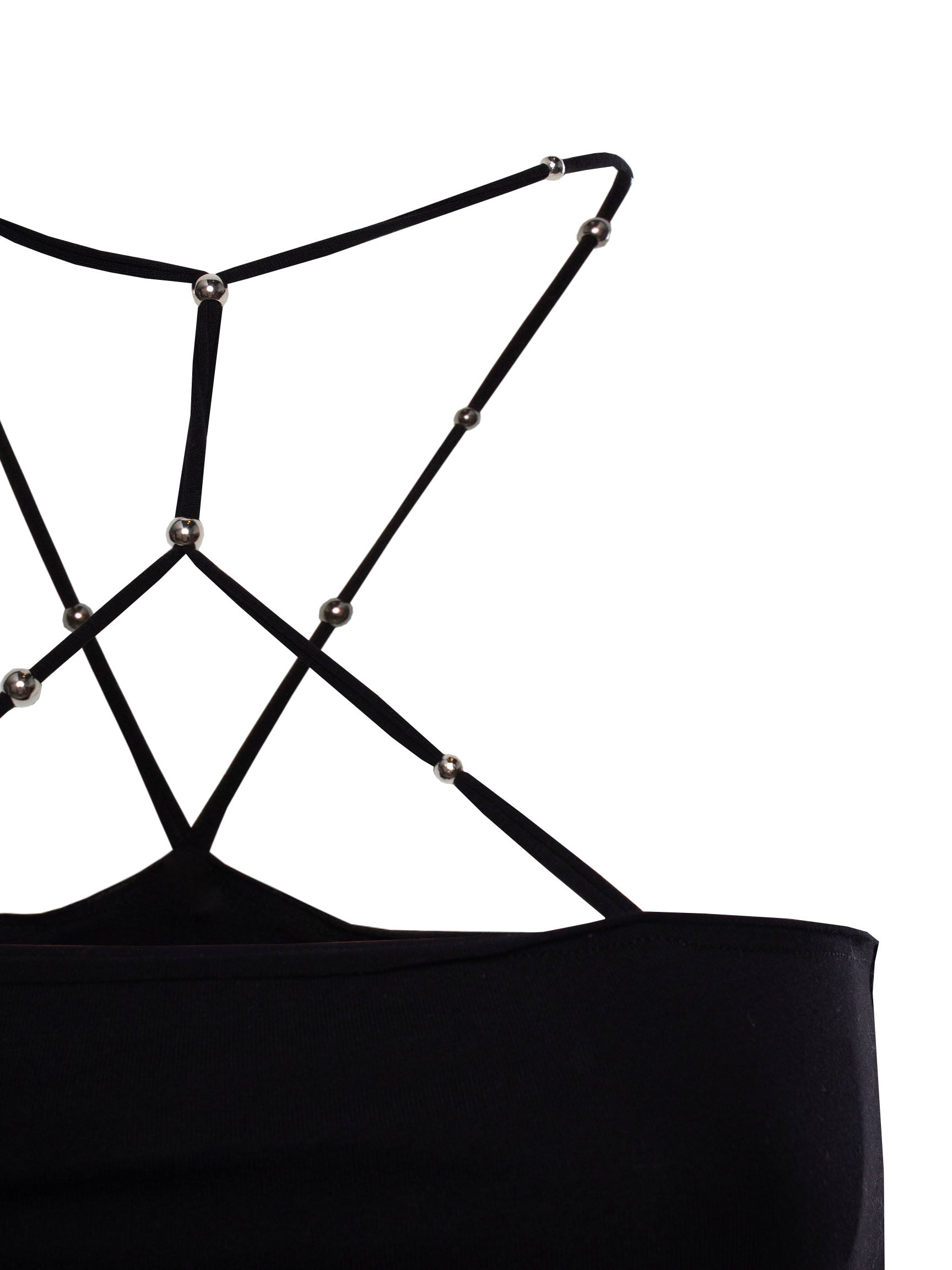 ROTATE HALTERNECK JERSEY CROPPED TOP