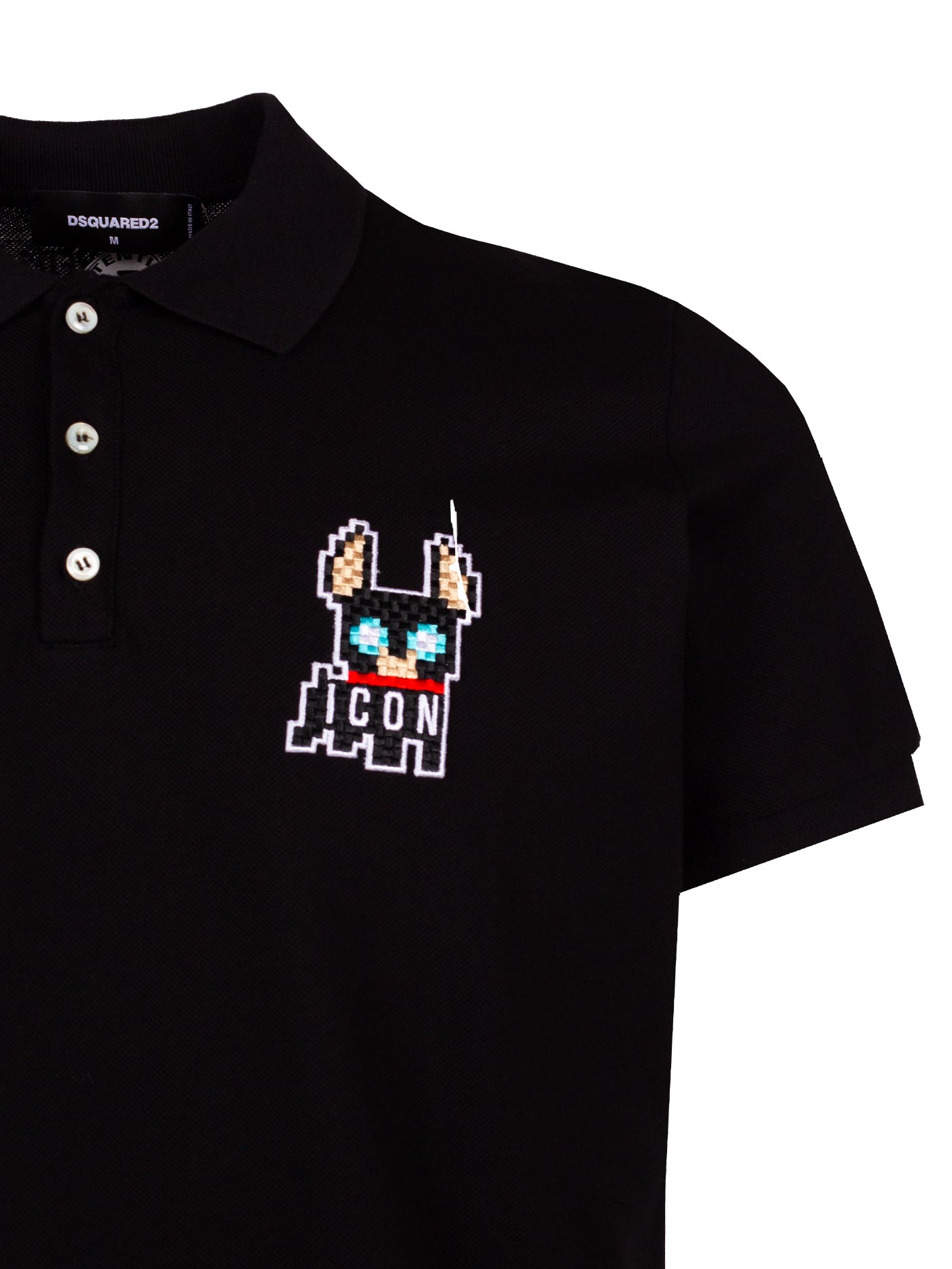 DSQUARED2 EMBROIDERED-DETAIL POLO SHIRT