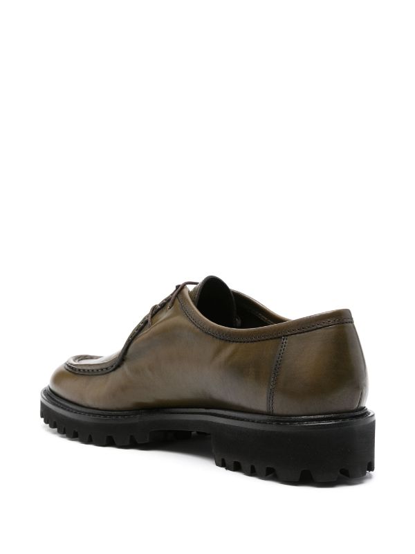 TAGLIATORE LEATHER DERBY SHOES
