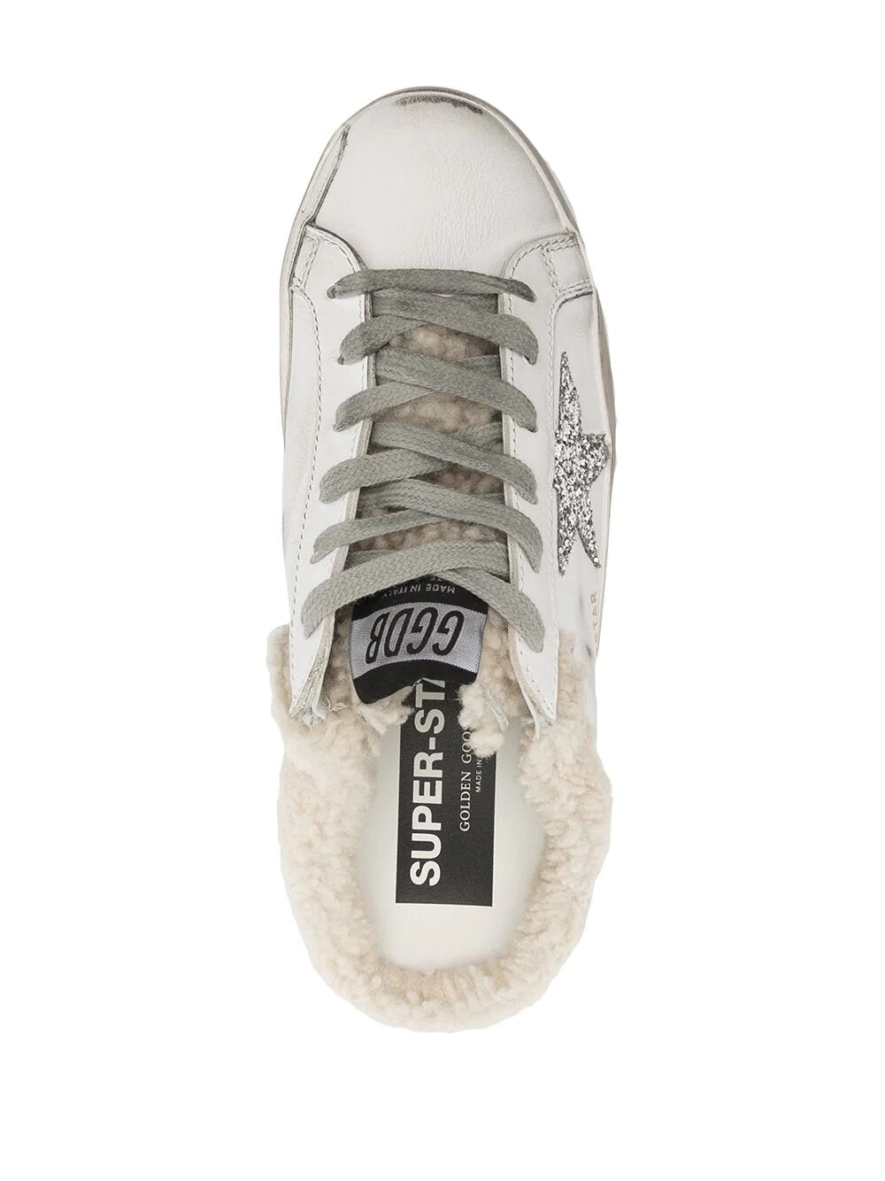 GOLDEN GOOSE SUPER-STAR SABOT SHEARLING-LINED SNEAKERS