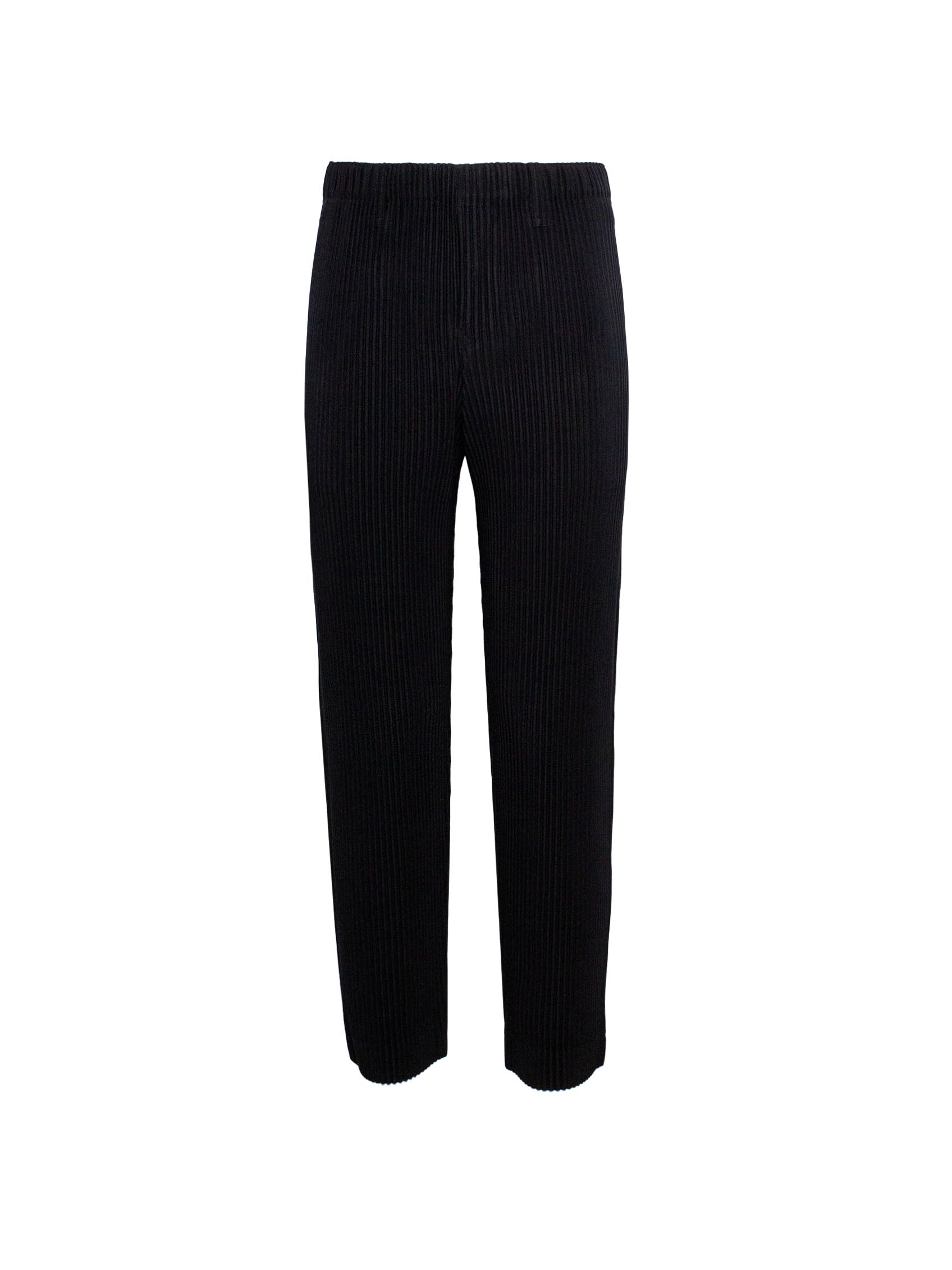 HOMME PLISSÉ ISSEY MIYAKE PLEATED STRAIGHT-LEG TROUSERS
