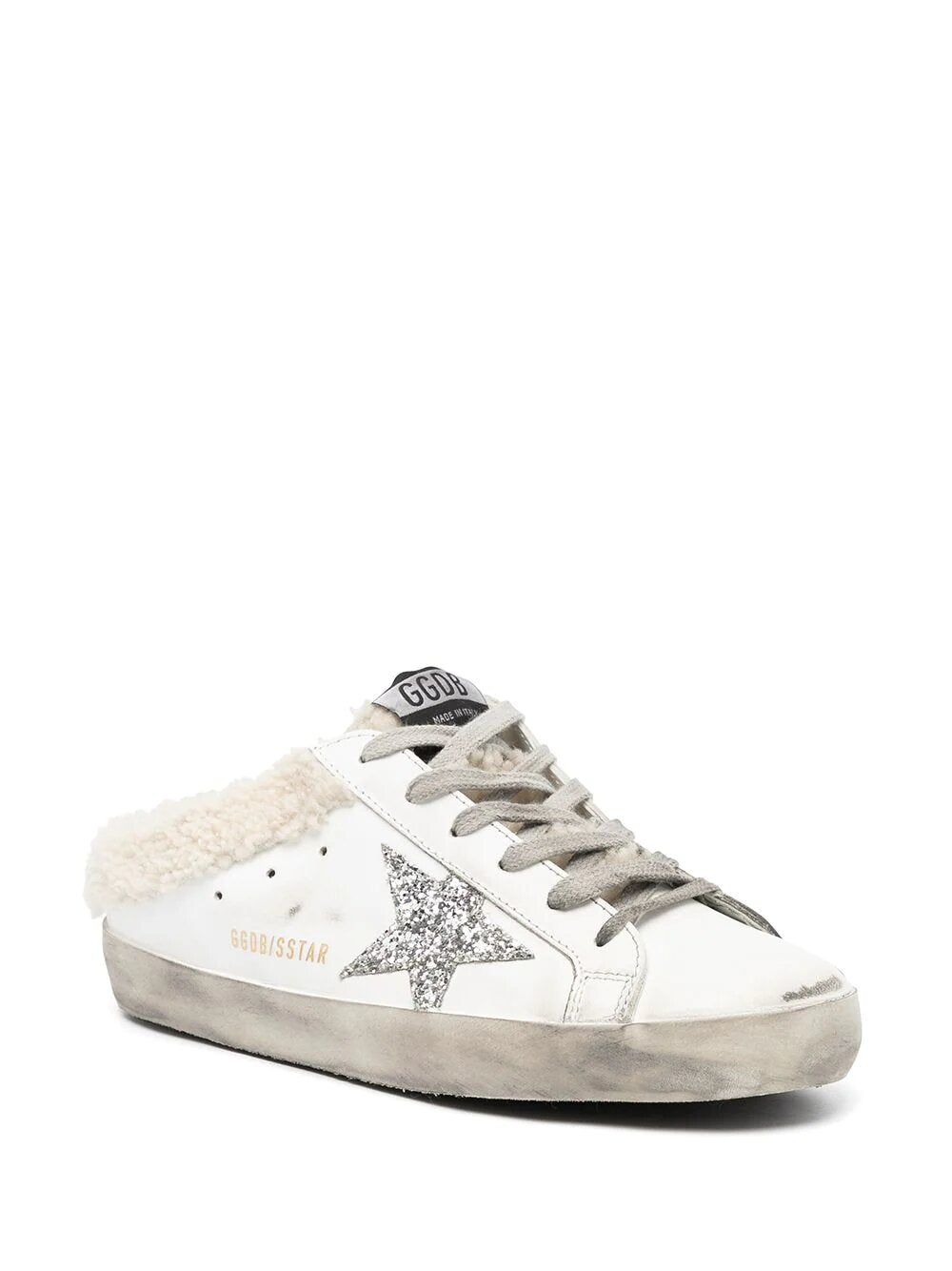GOLDEN GOOSE SUPER-STAR SABOT SHEARLING-LINED SNEAKERS