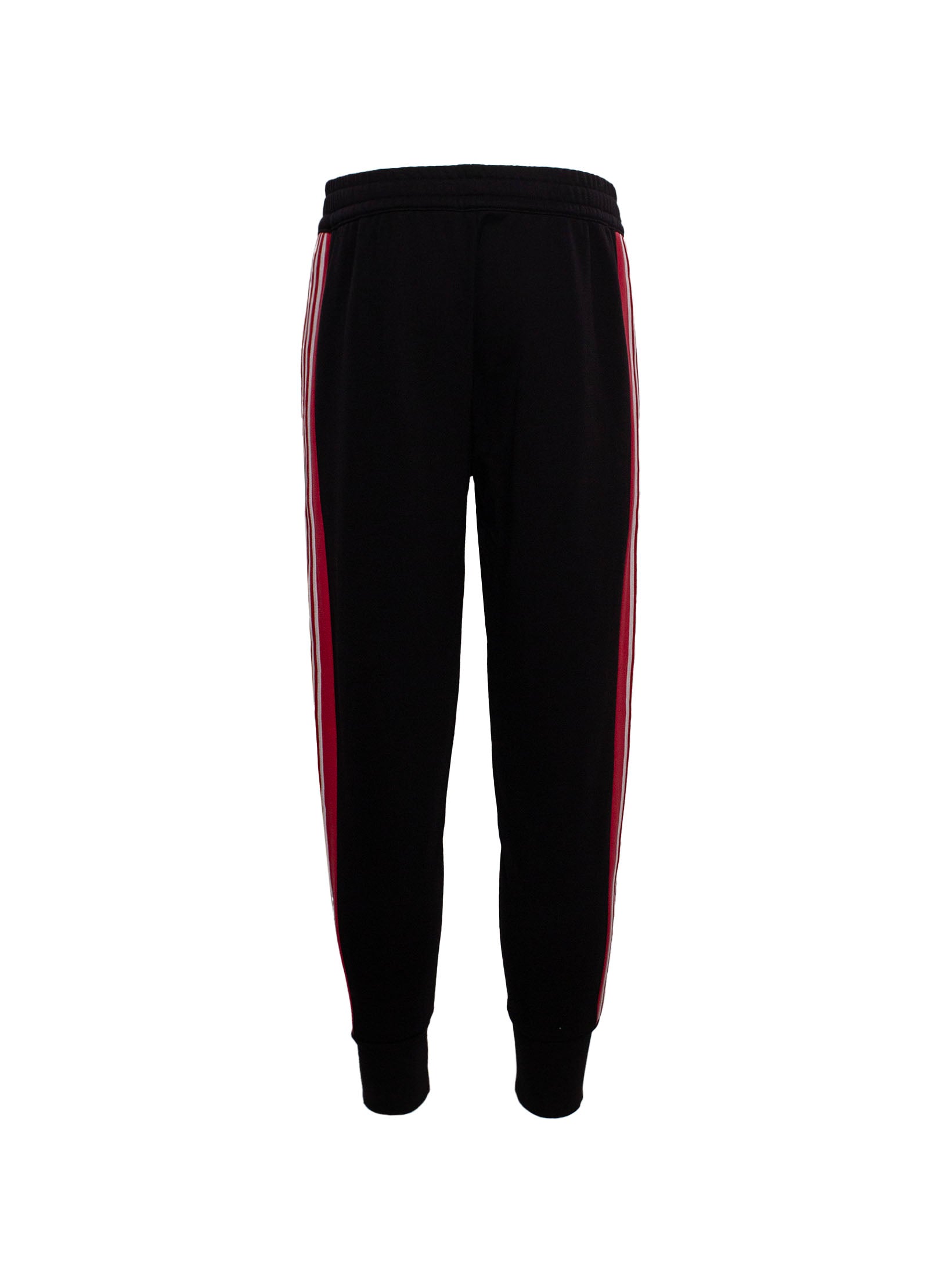 EA7 LOGO-PRINT SIDE-STRIPE TRACK PANTS