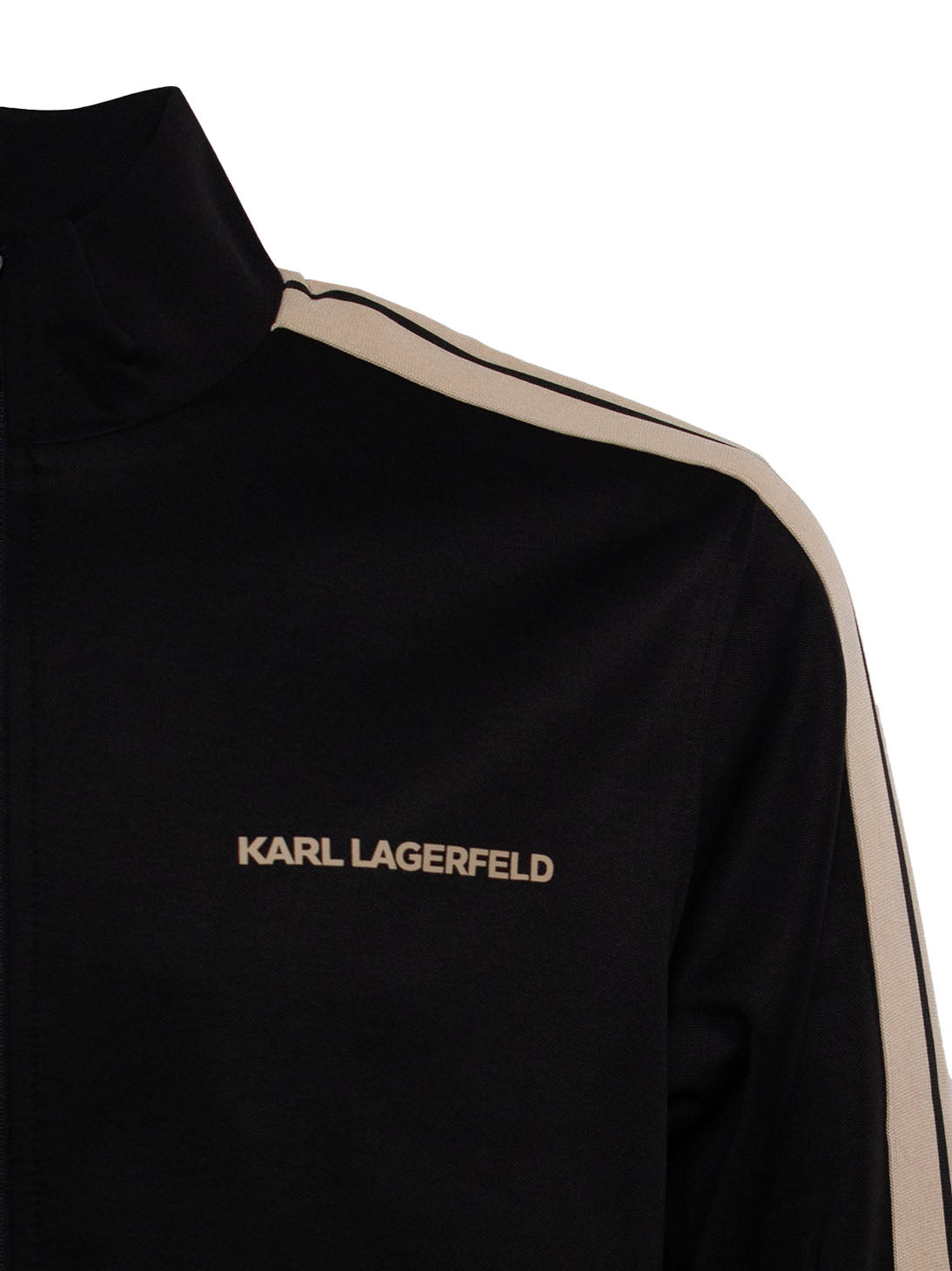KARL LAGERFELD COTTON-BLEND ZIP-UP JACKET