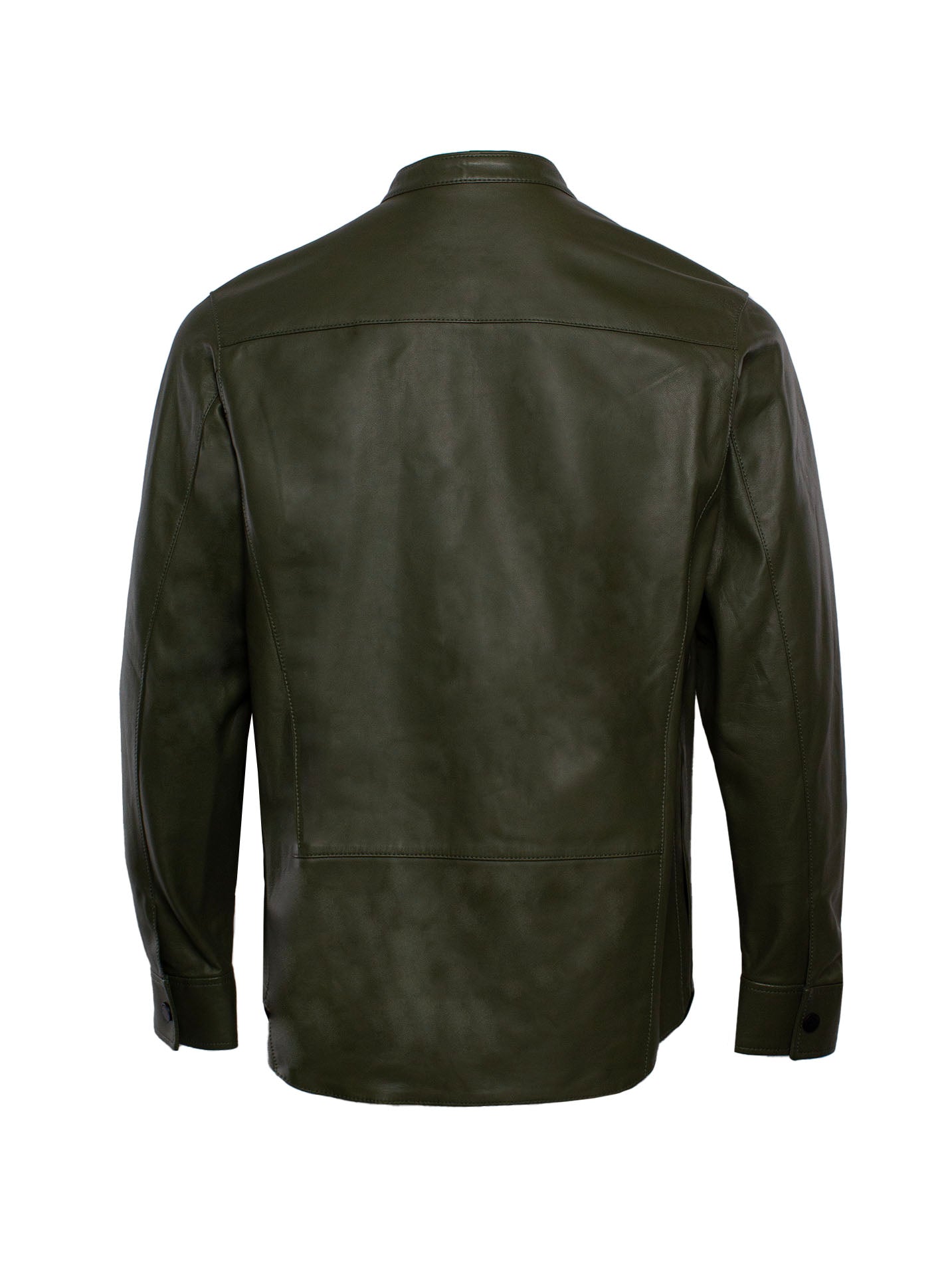 EMPORIO ARMANI LEATHER SHIRT JACKET