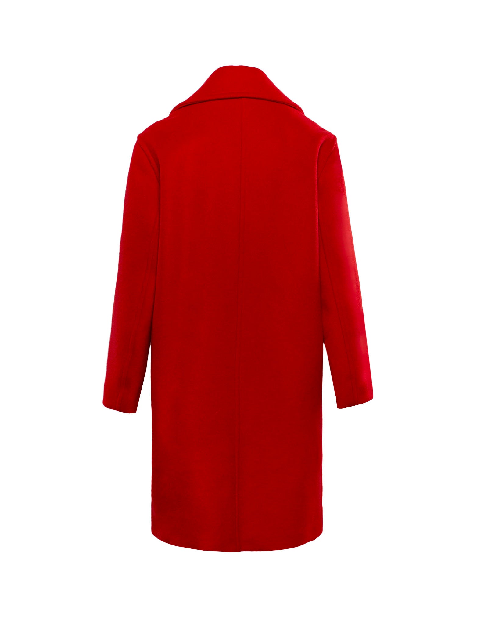 KARL LAGERFELD DOUBLE-BREASTED MID-LENGTH COAT