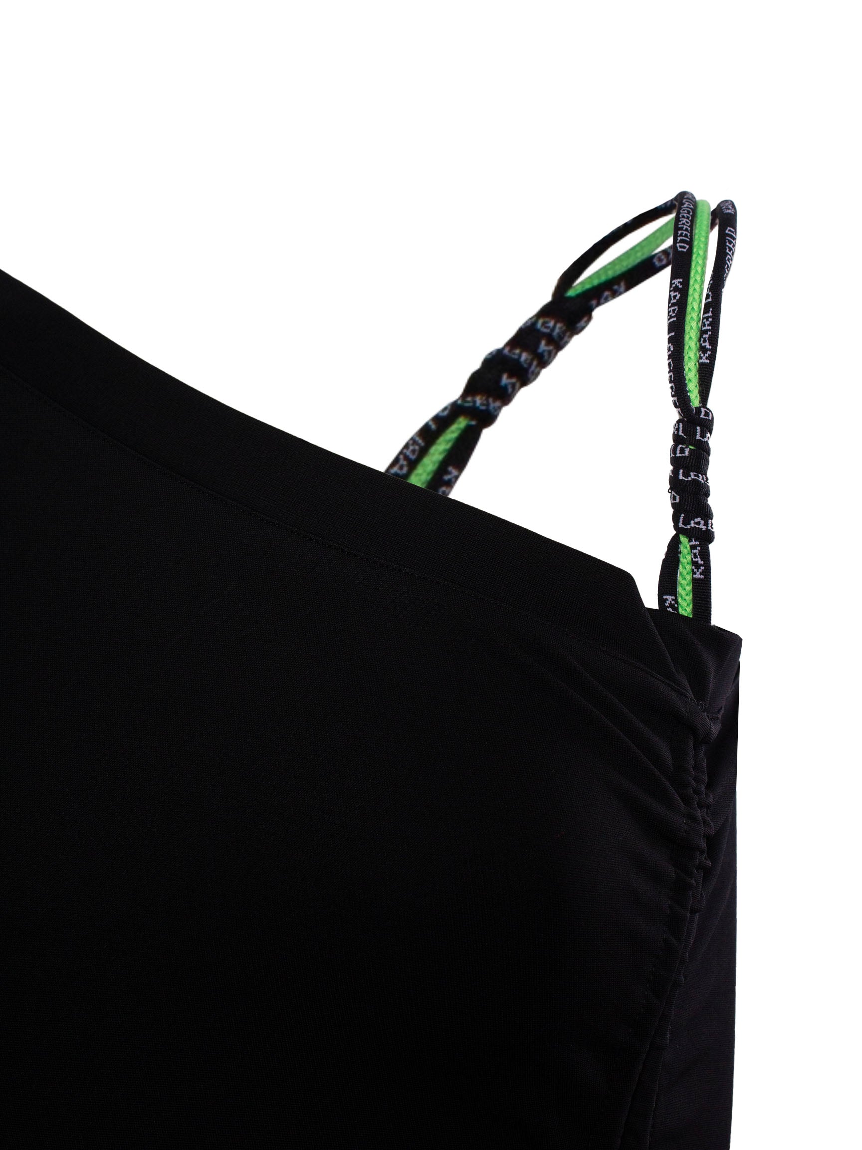 KARL LAGERFELD CORD-DETAIL SHORT DRESS