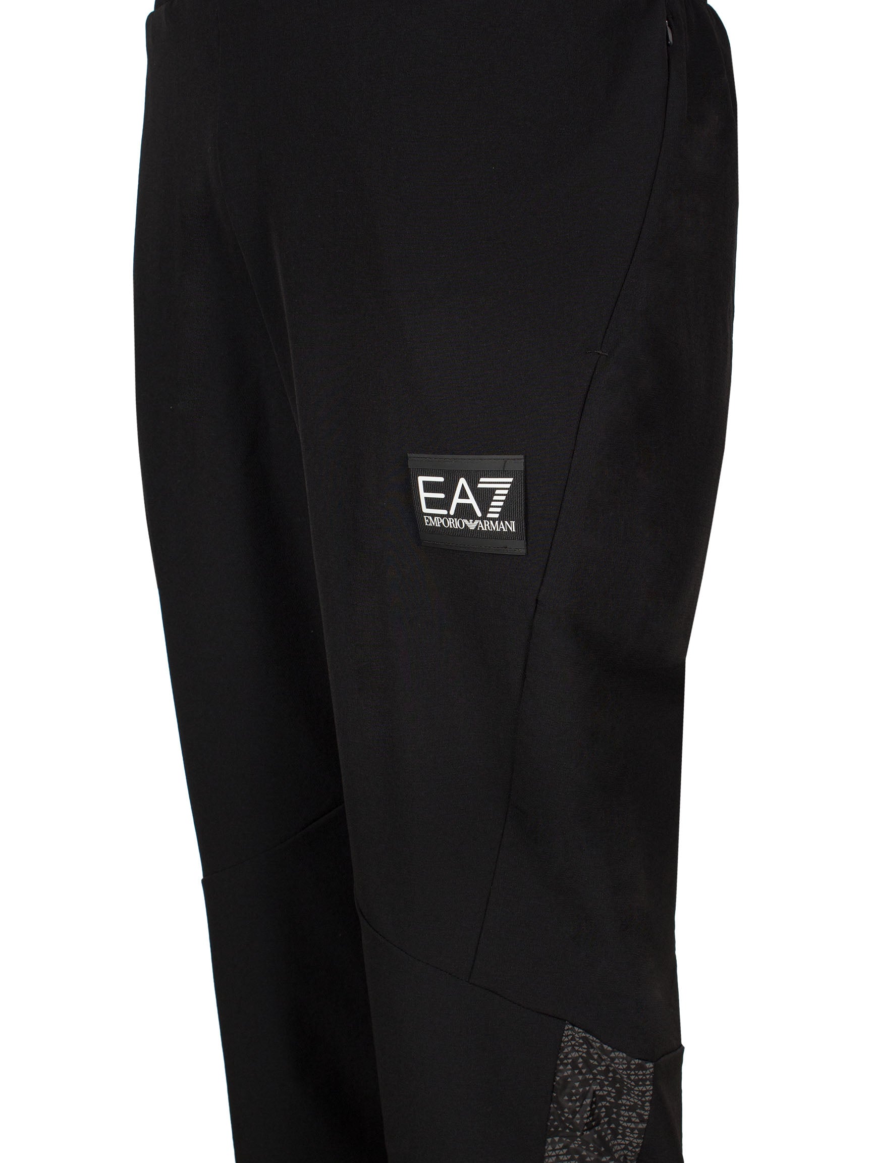 EMPORIO ARMANI GEOMETRIC-PRINT PANEL TROUSERS