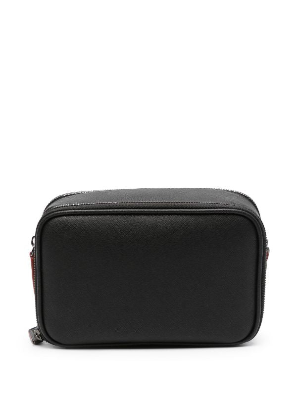 EMPORIO ARMANI LOGO-PATCH WASH BAG